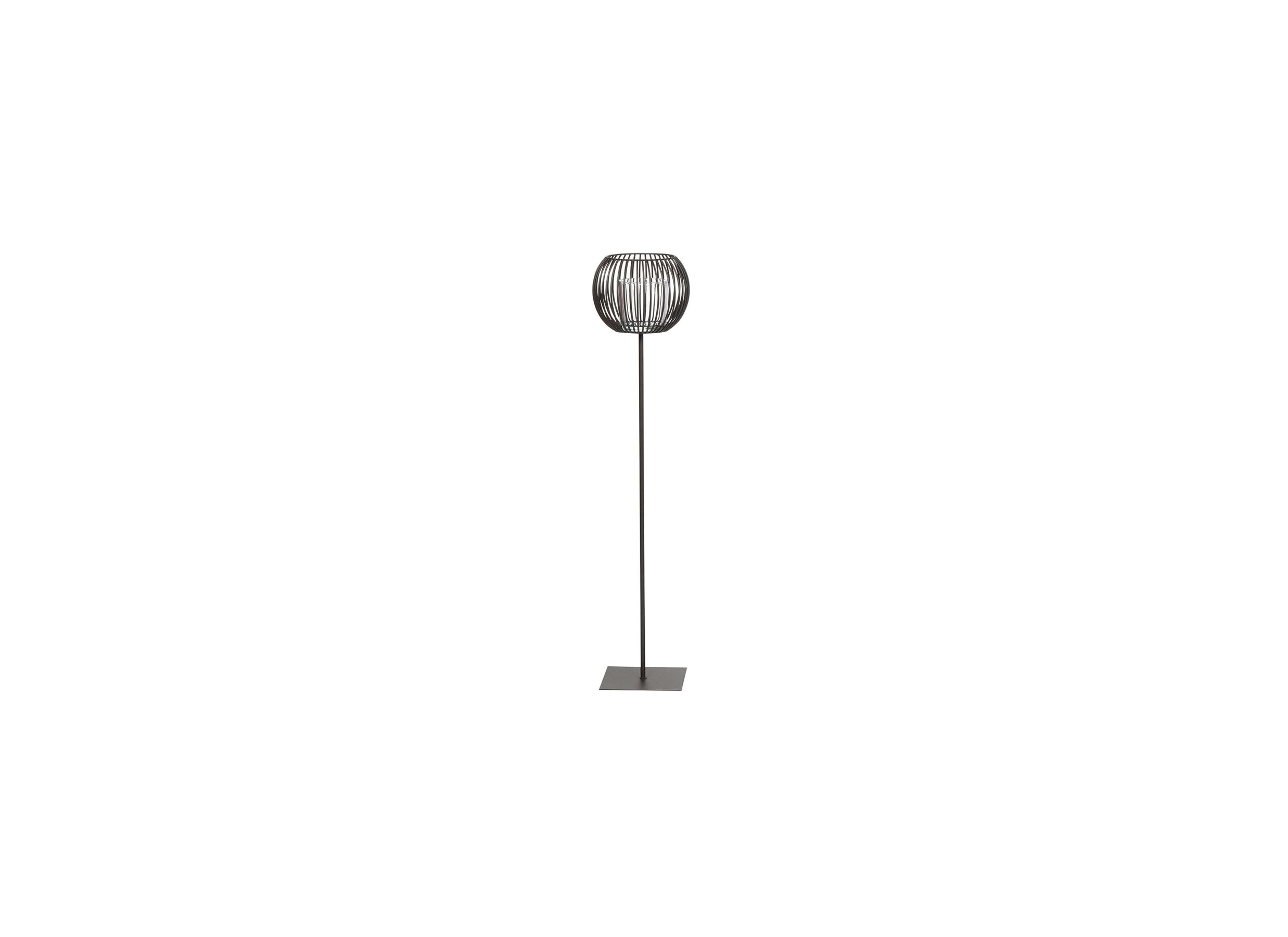 Plus Important - Porte-bougie Pino H90cm - métal & verre - noir