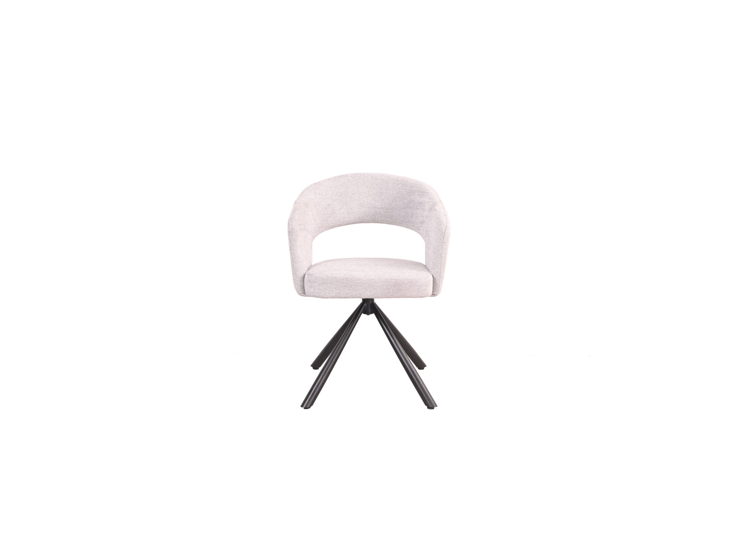 Aperçu - Chaise pivotante Robin 60x56x79,5cm - tissu - beige