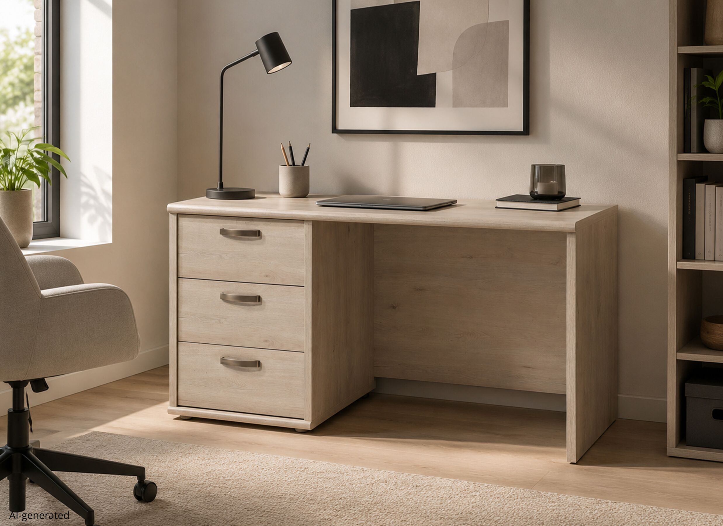 AI Generated - Bureau Nani 138x67cm - decor - pavia eik