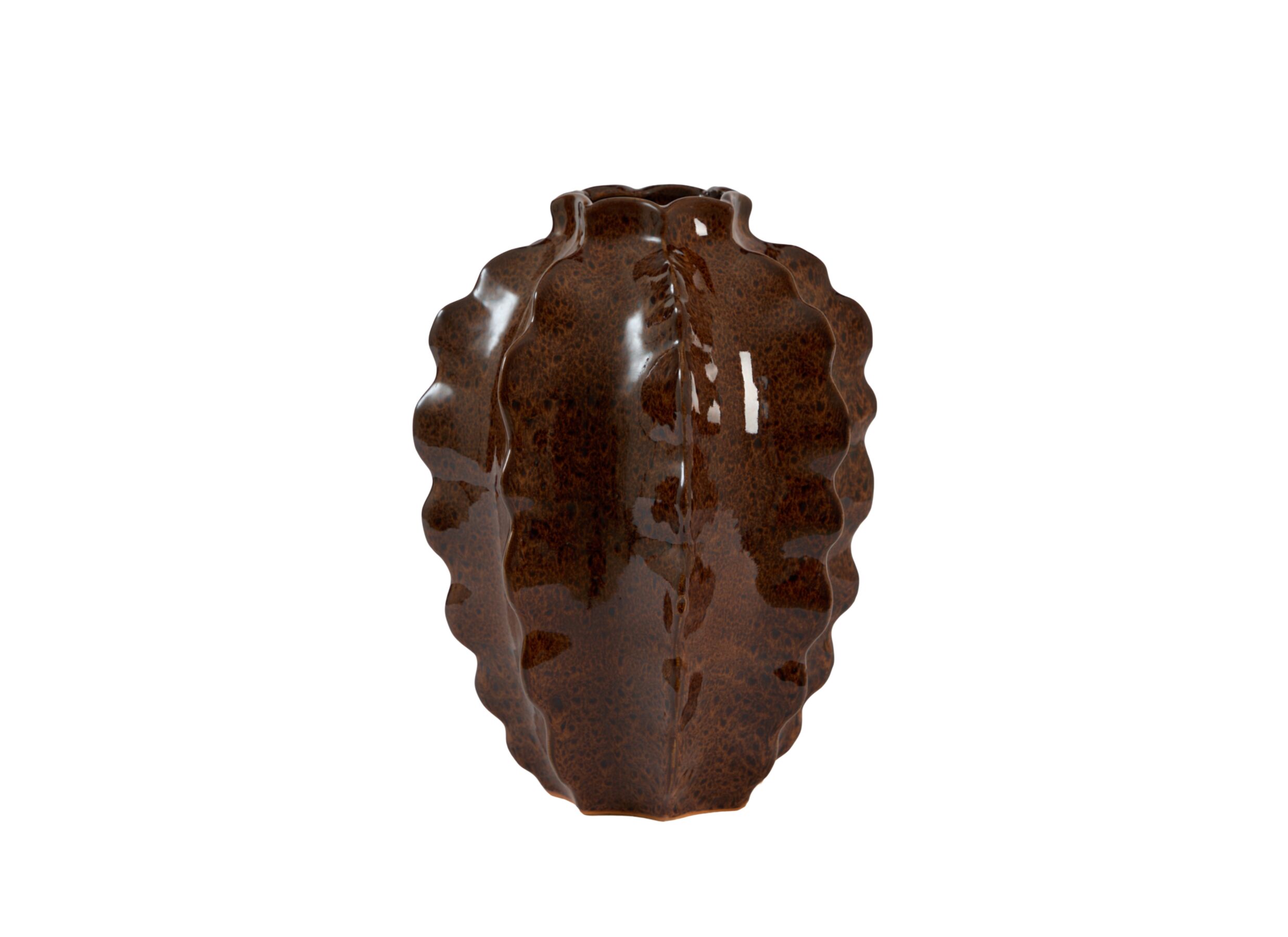 Plus Important - Vase Arefu H44cm - céramique - marron terre
