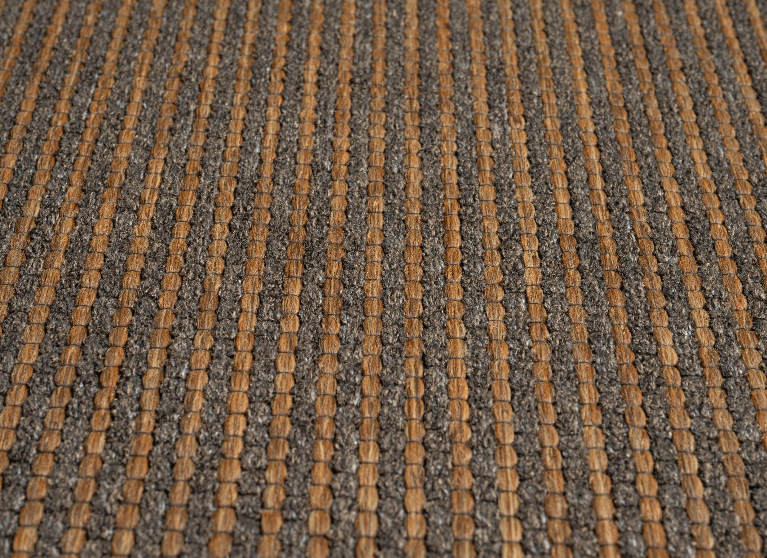 Detail - Tapis Makabi 280x380cm - polyester & polypropylène - marron