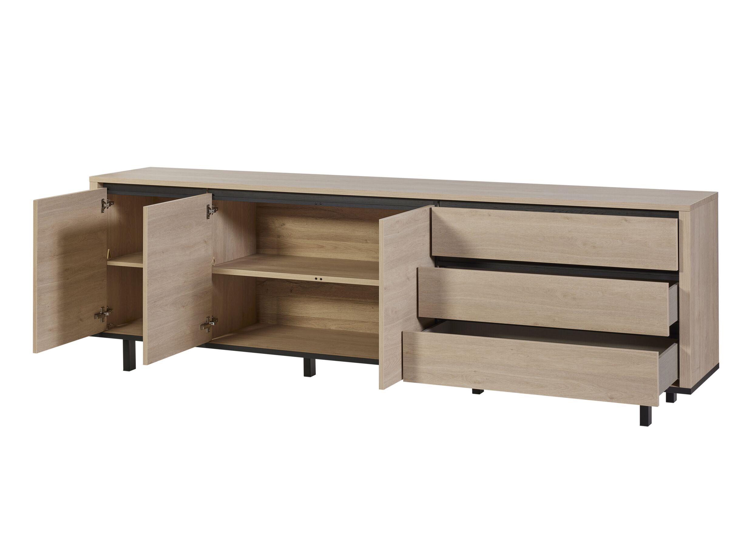 Indeling - Dressoir Tyler 243cm - decor - urban oak