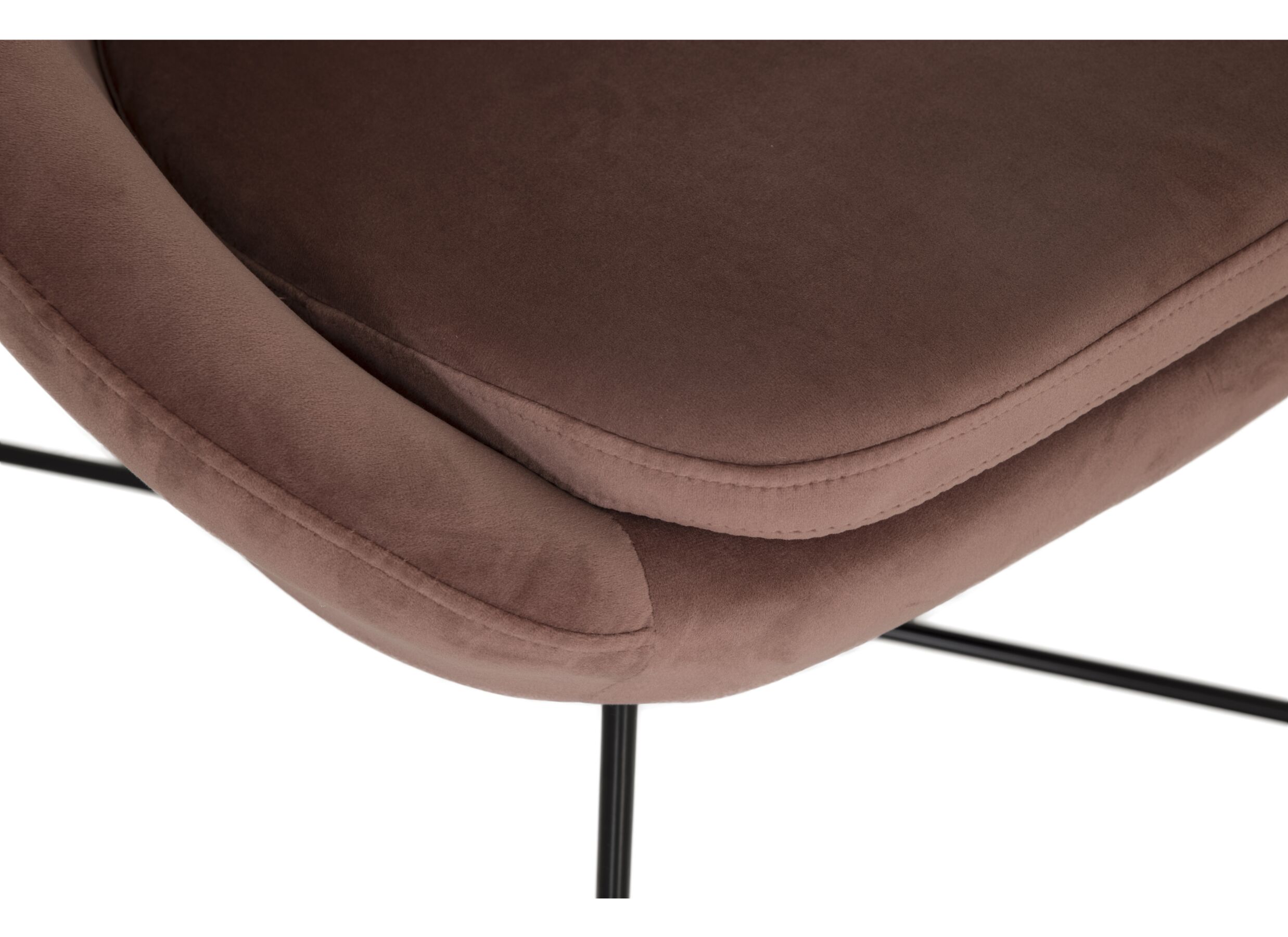Detail - Fauteuil Juice 70x69x73,50cm - velours - vieux rose
