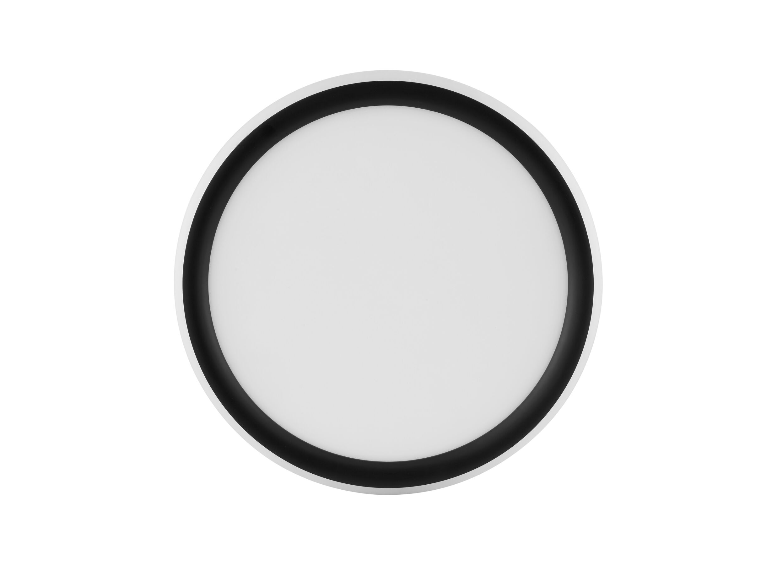 Aperçu - Plafonnier Carloz Ø30cm - plastique - noir & blanc