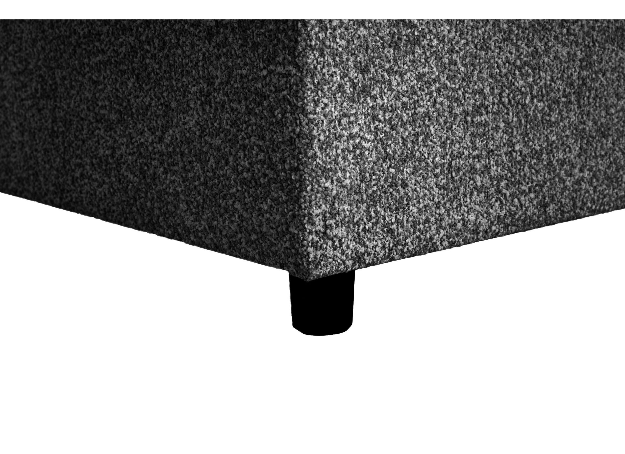 Detailfoto - Bedbox Butterfly 180x200cm - stof - donkergrijs met opbergruimte