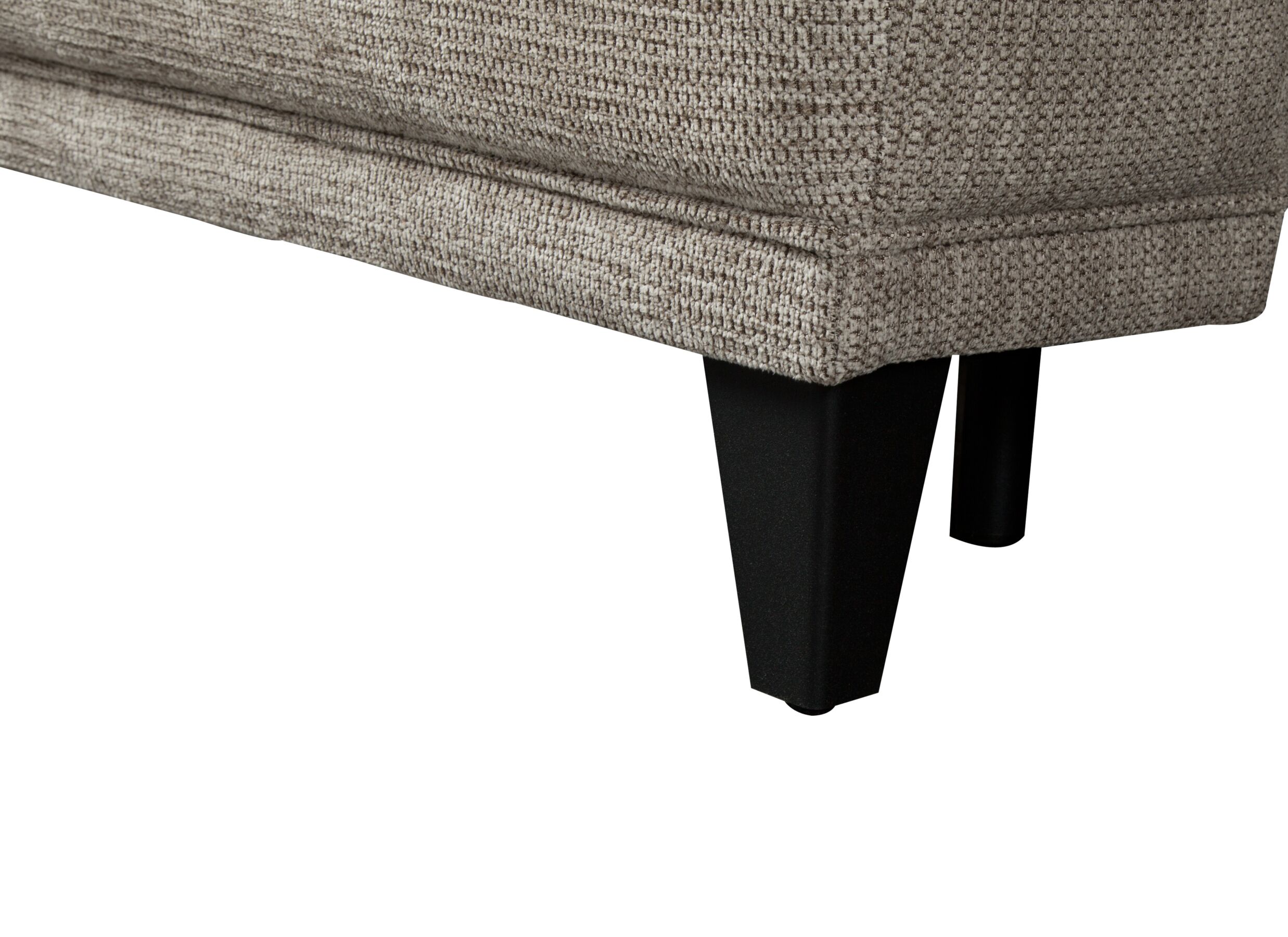 Detailfoto - Hoeksalon Dragor 296x179cm - stof - grijs met bedfunctie