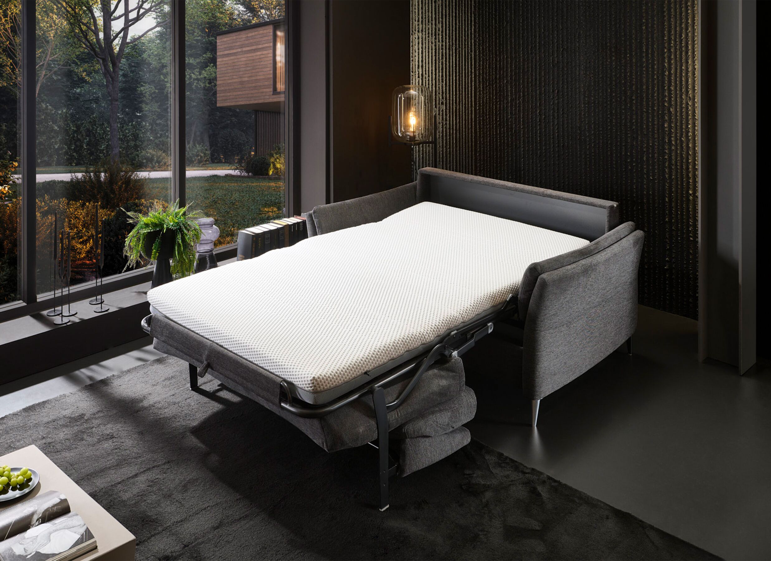 Sfeerfoto - Zetelbed Alea 2-persoons - stof - antraciet