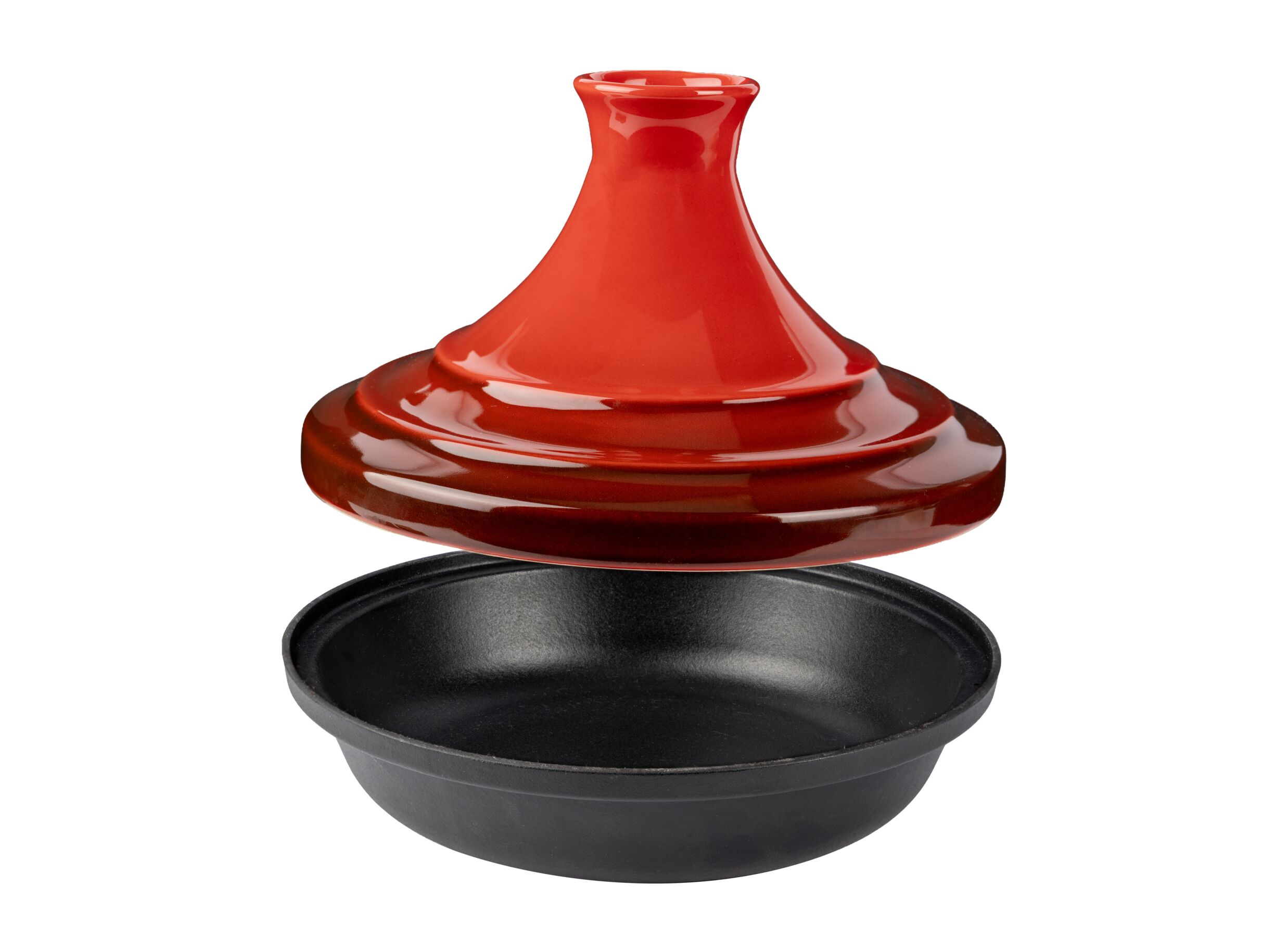 Overzichtsfoto - Tajine Fontestic Ø28,5 - gietijzer - traditioneel rood