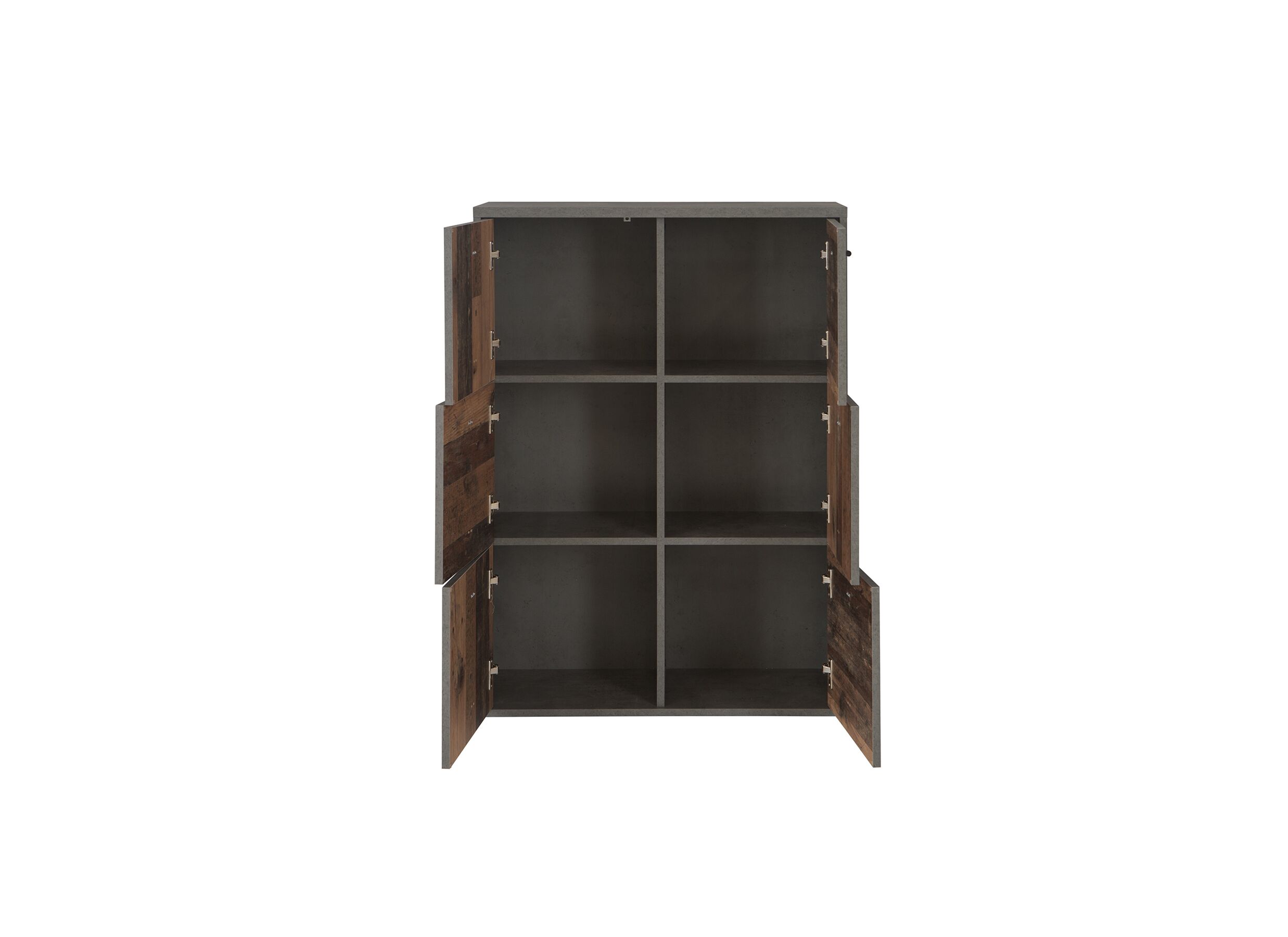 Commode Best Chest 77x30x113cm - decor - old wood & beton