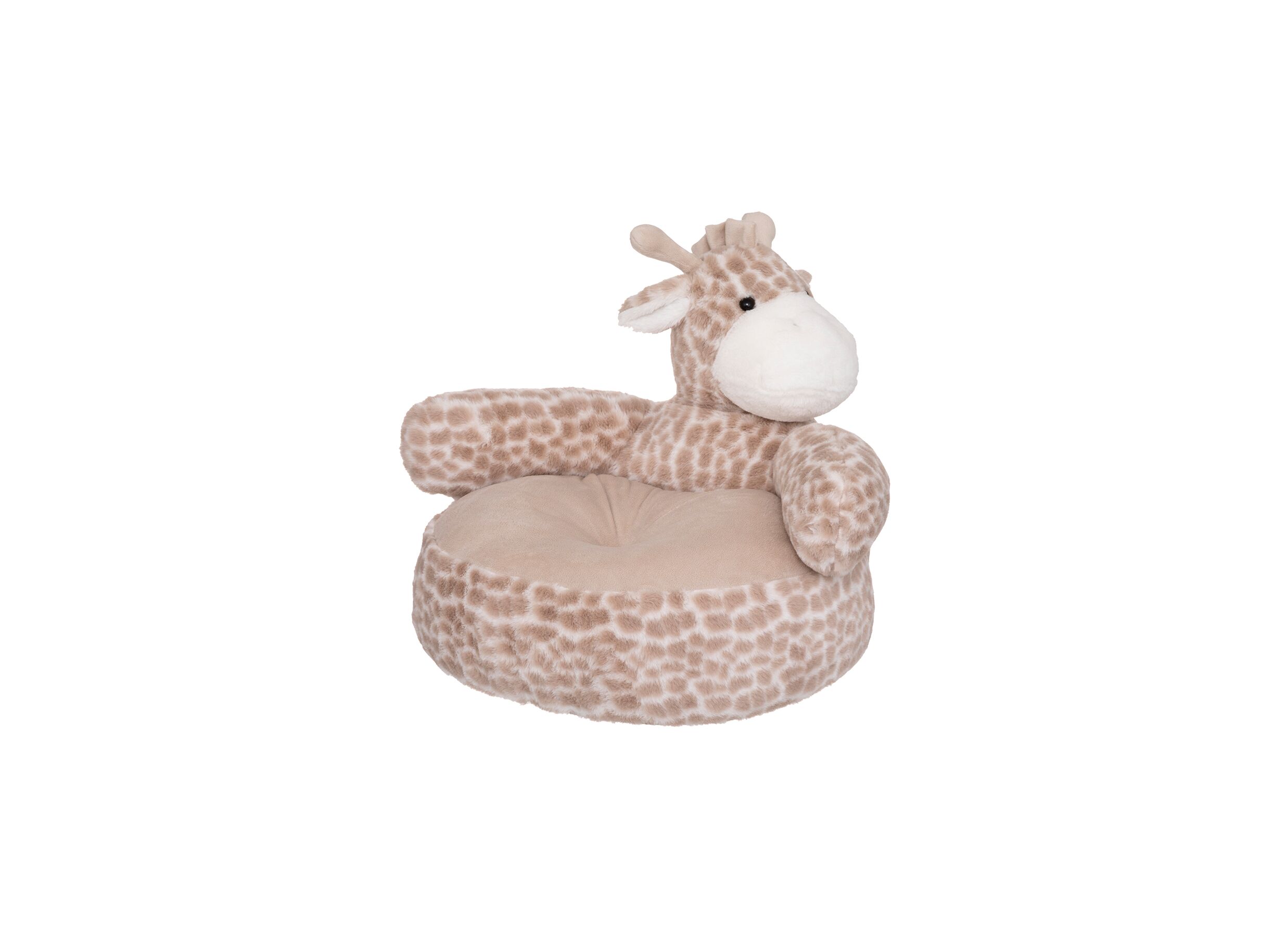 Kinderfauteuil Giraf polyester oranje