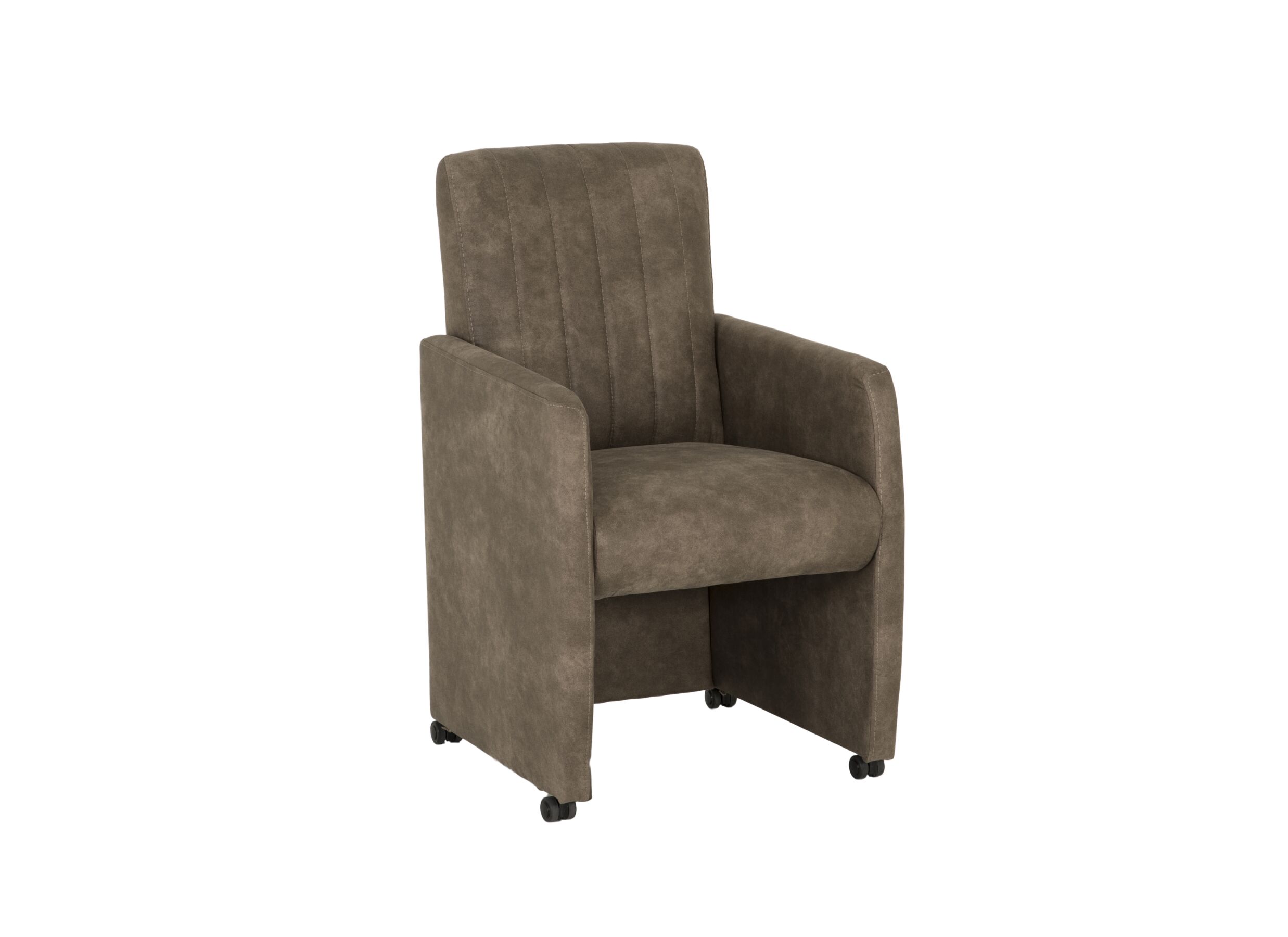 Kuipstoel Ronda 58,5x65x93cm - stof - mocca preston