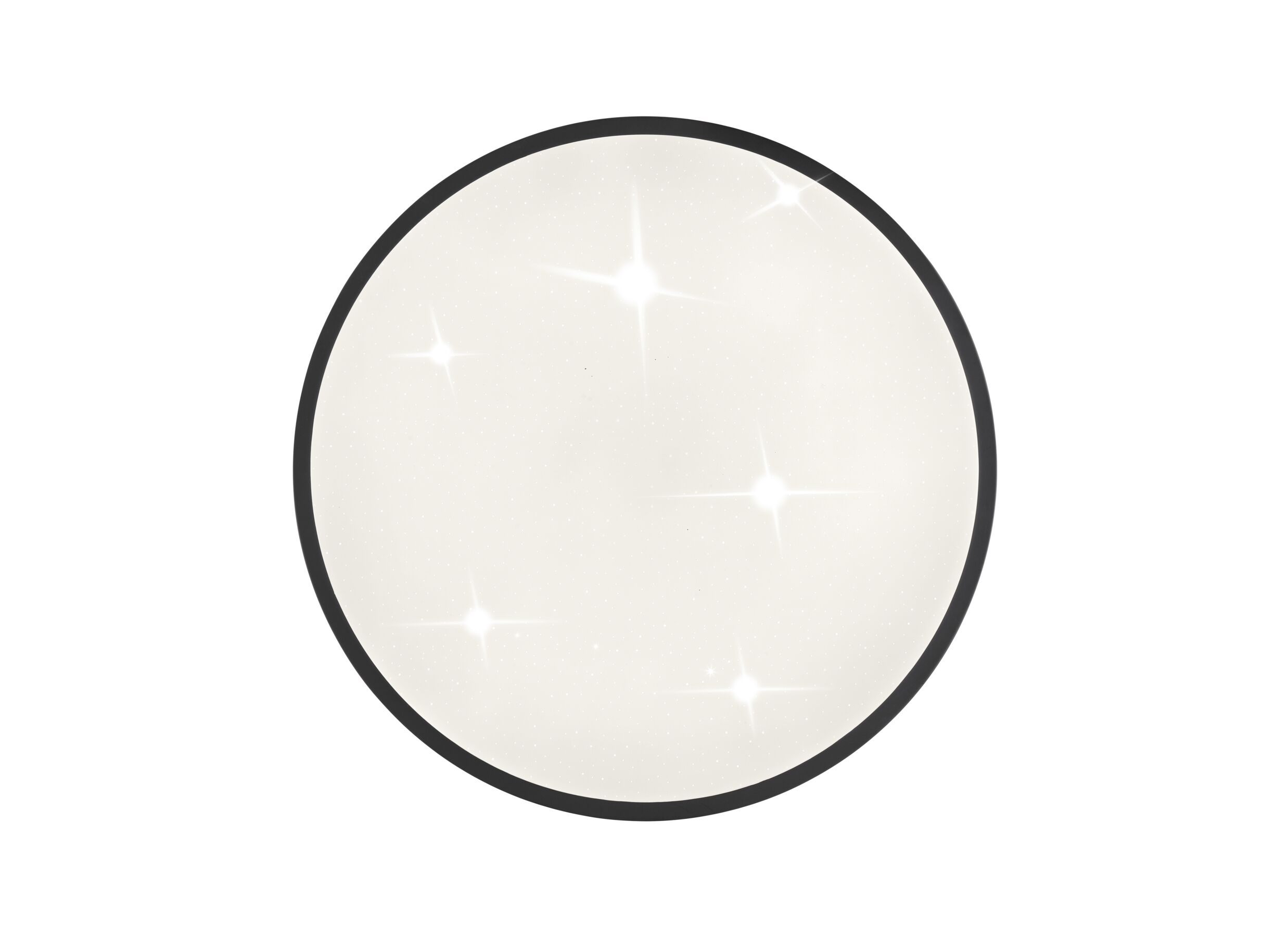 Aperçu - Plafonnier Taya Ø49,5cm - plastique & métal - noir & blanc