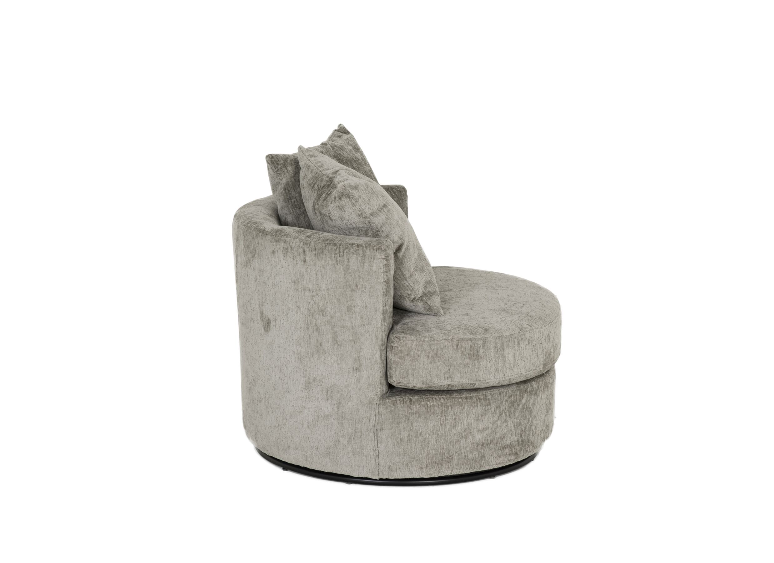 Fauteuil pivotant Dynamo 93,5x88x84cm - tissu - greige