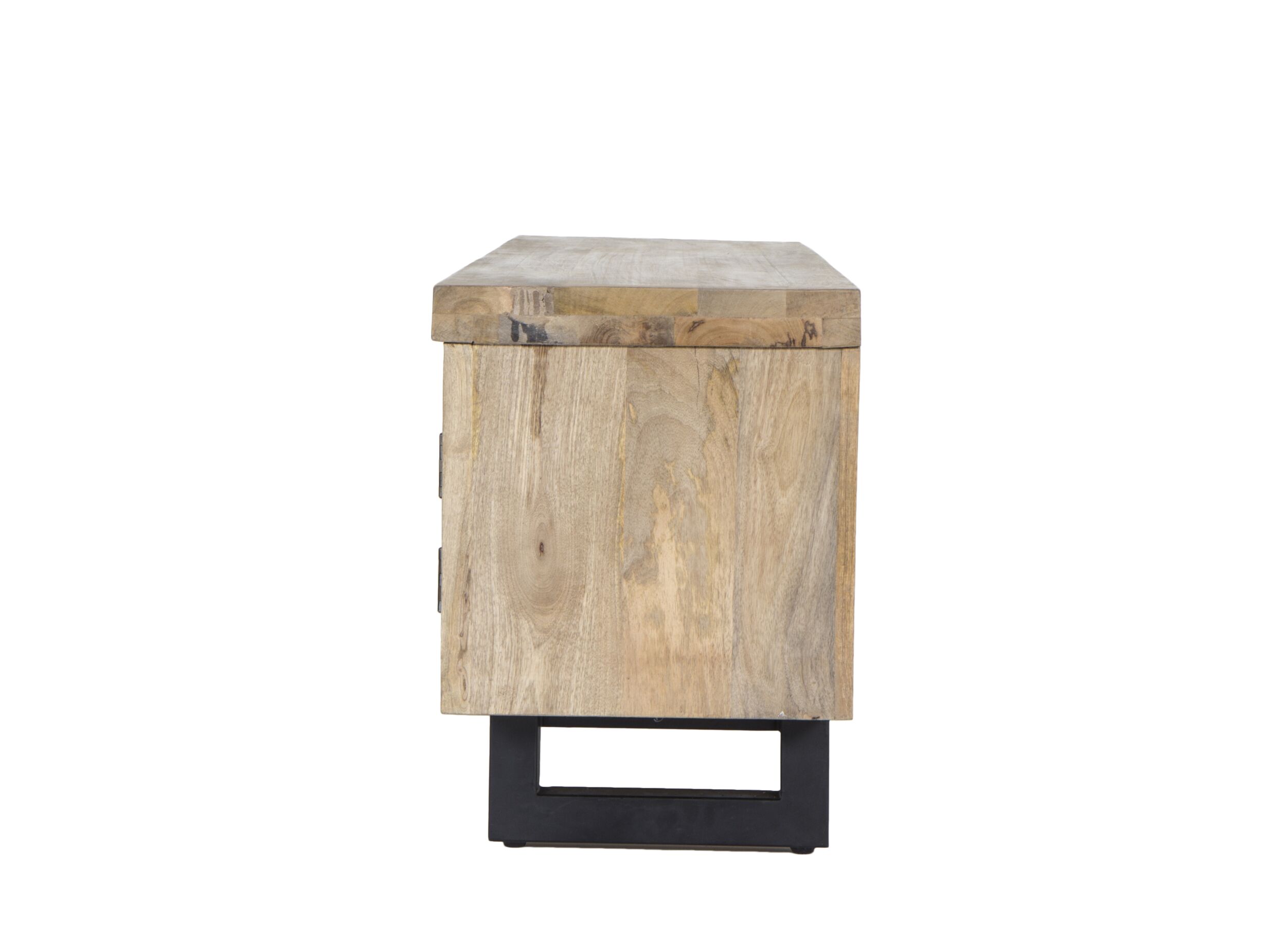 Tv-meubel Boqueria 180x42,5cm - mango massief & metaal - naturel