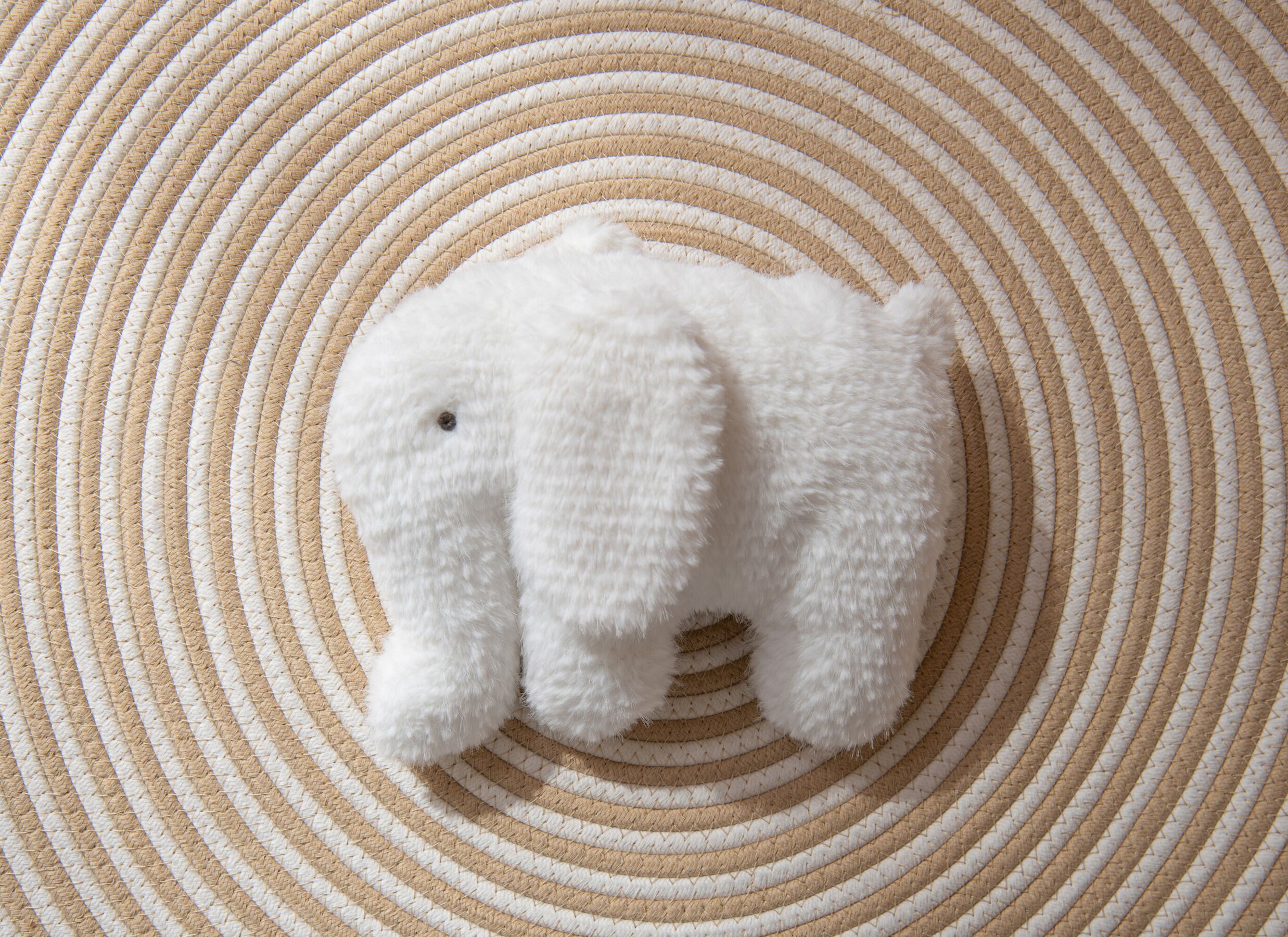 Sfeerfoto - Knuffel Olifant H11cm - polyester - wit & beige