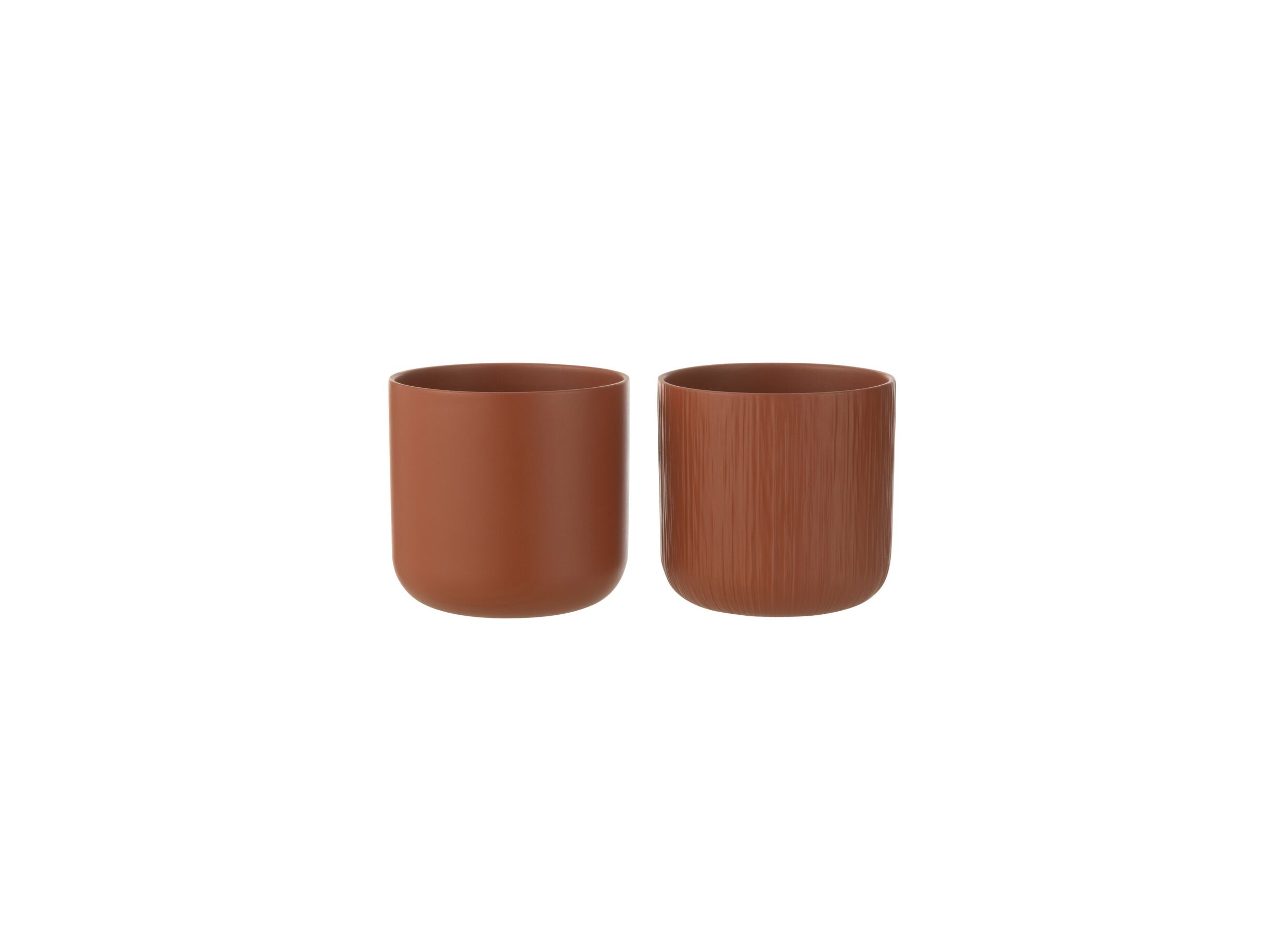 Plus Important - Cache-pot Gen H18cm - céramique - brun