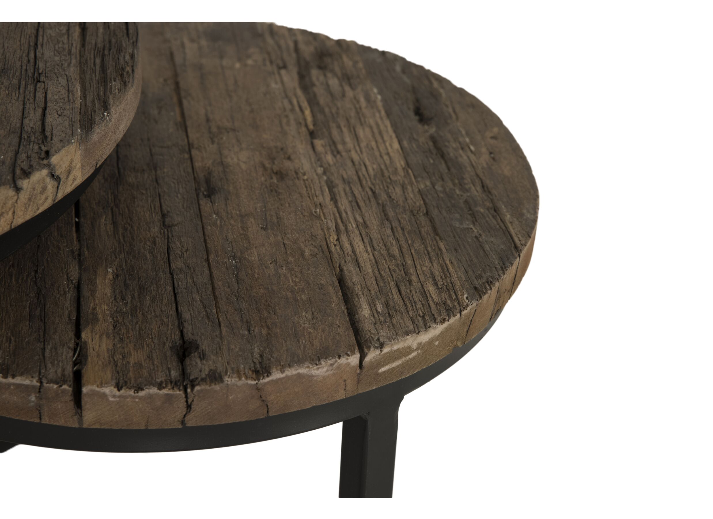 Detail - Table d'appoint Elunar Ø70cm lot de 3