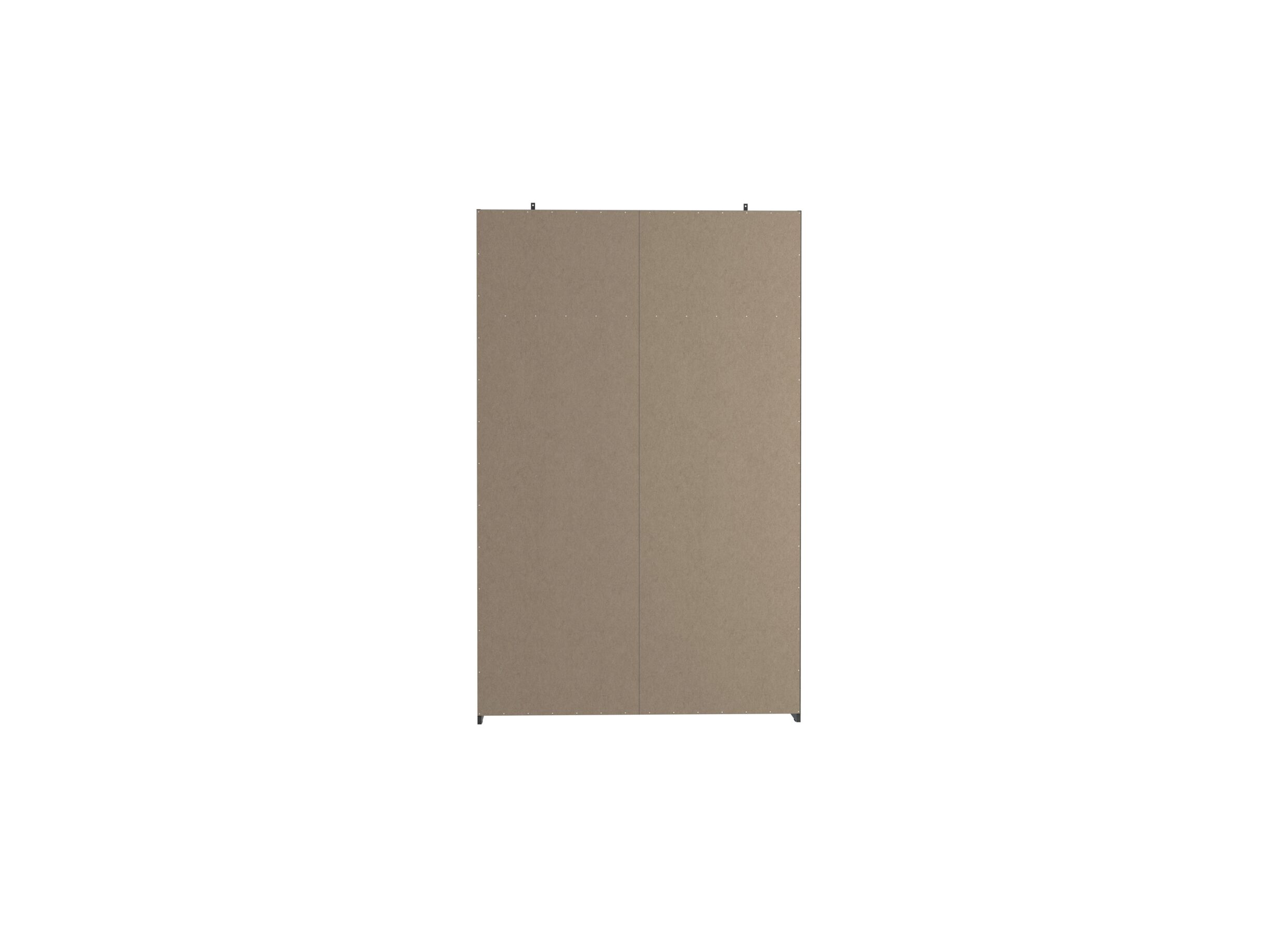 Armoire à portes coulissantes Khanea 120cm - panneau décor - chêne artisanal/béton