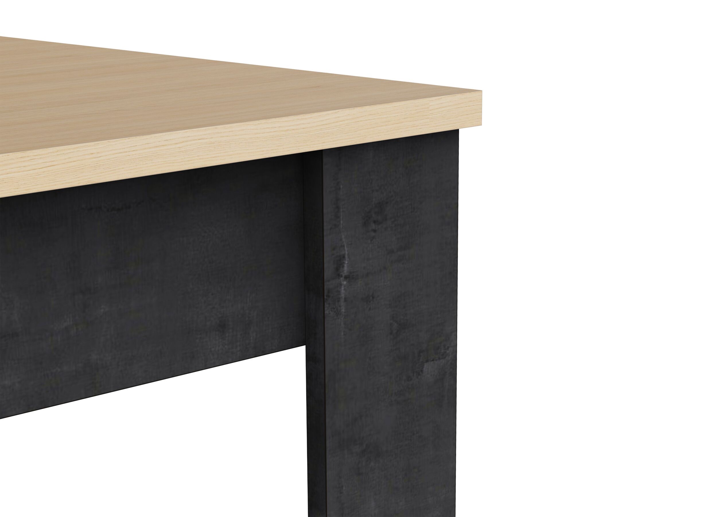 Detail - Table Kent 140x90cm - décor - chêne de fil & sidewalk