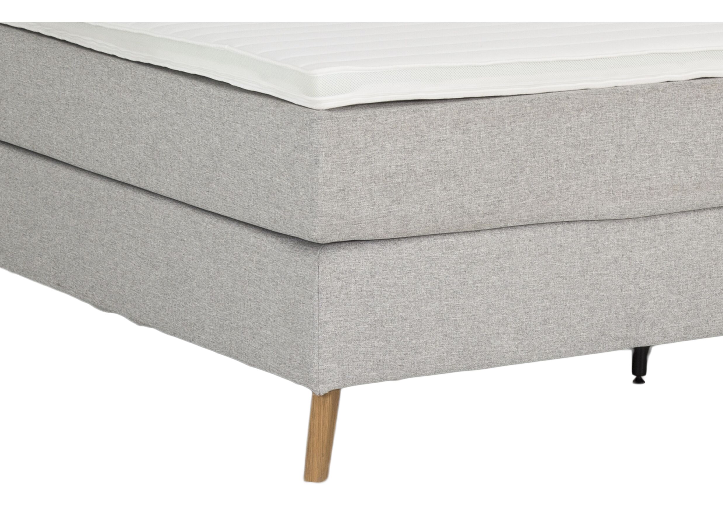 Boxspring Box skagen Sting 180x200cm - stof - lichtgrijs