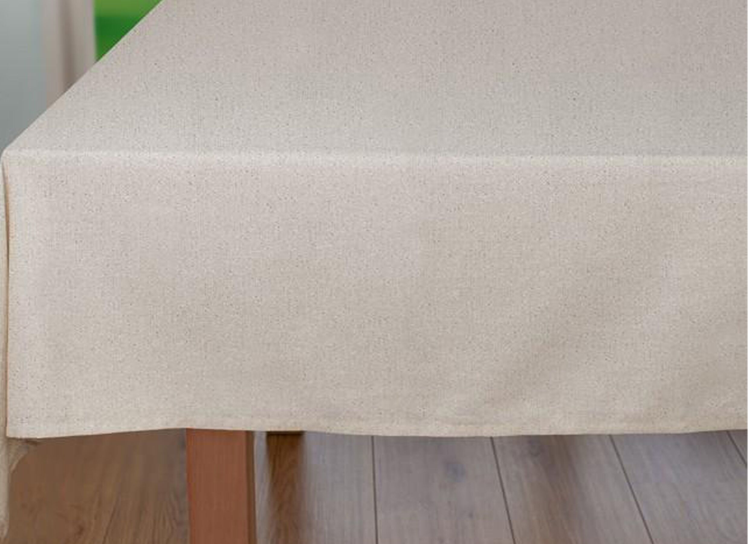 Foto ambiance - Nappe Wow 150x300cm - coton & lin - glow greige