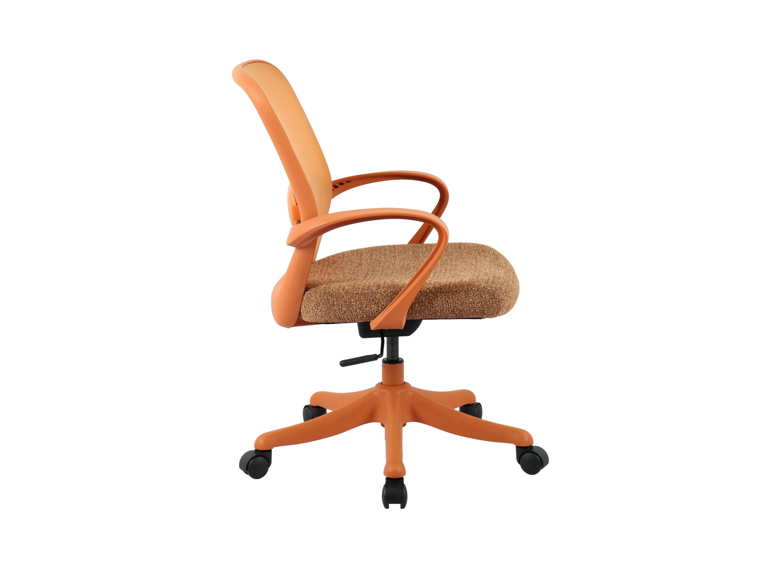 Overzichtsfoto - Bureaustoel Apricot 60x64x88,5cm - stof - oranje