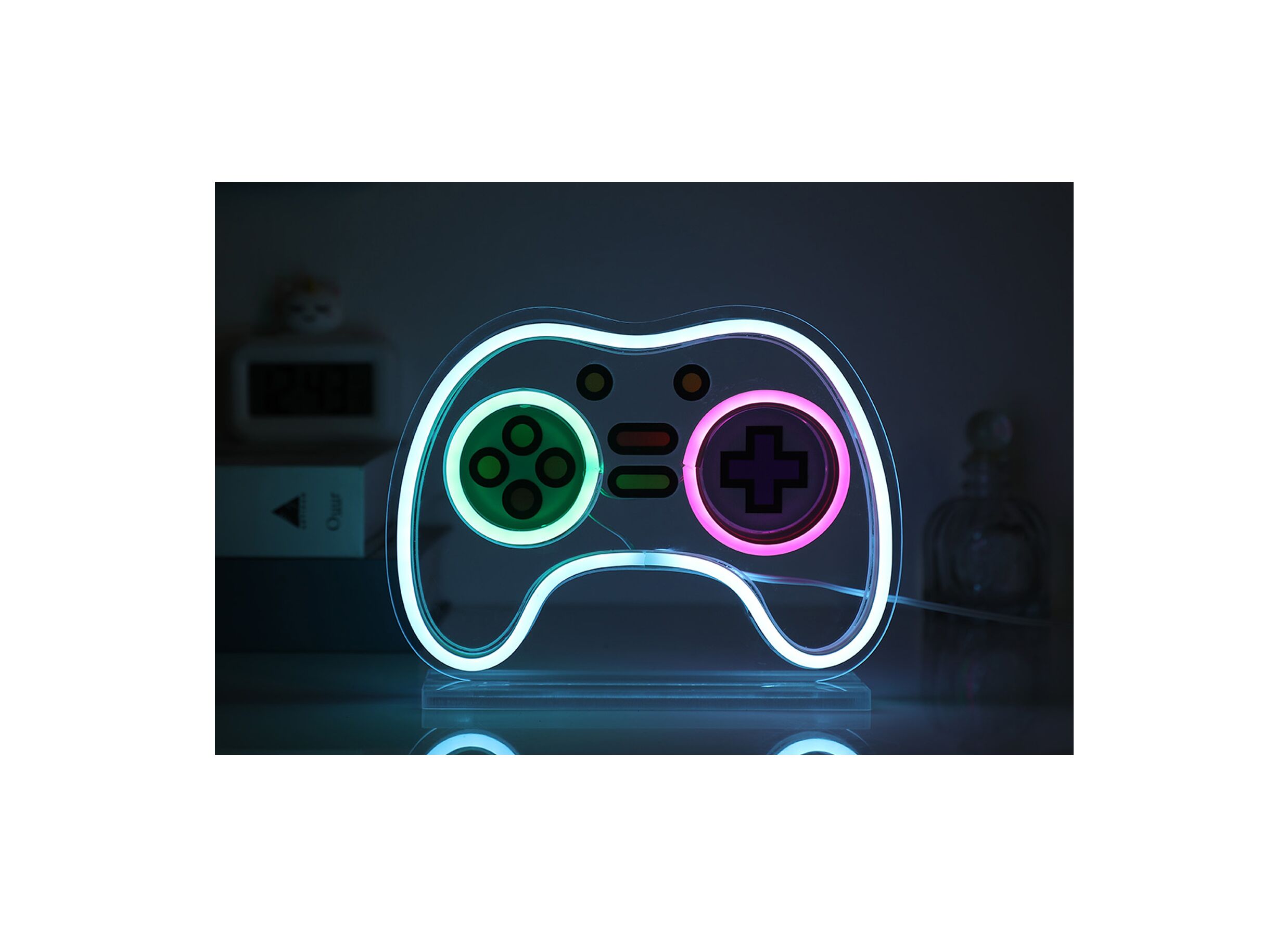 Hoofdfoto - Neon lamp LED Let's Play - kunststof - multicolor