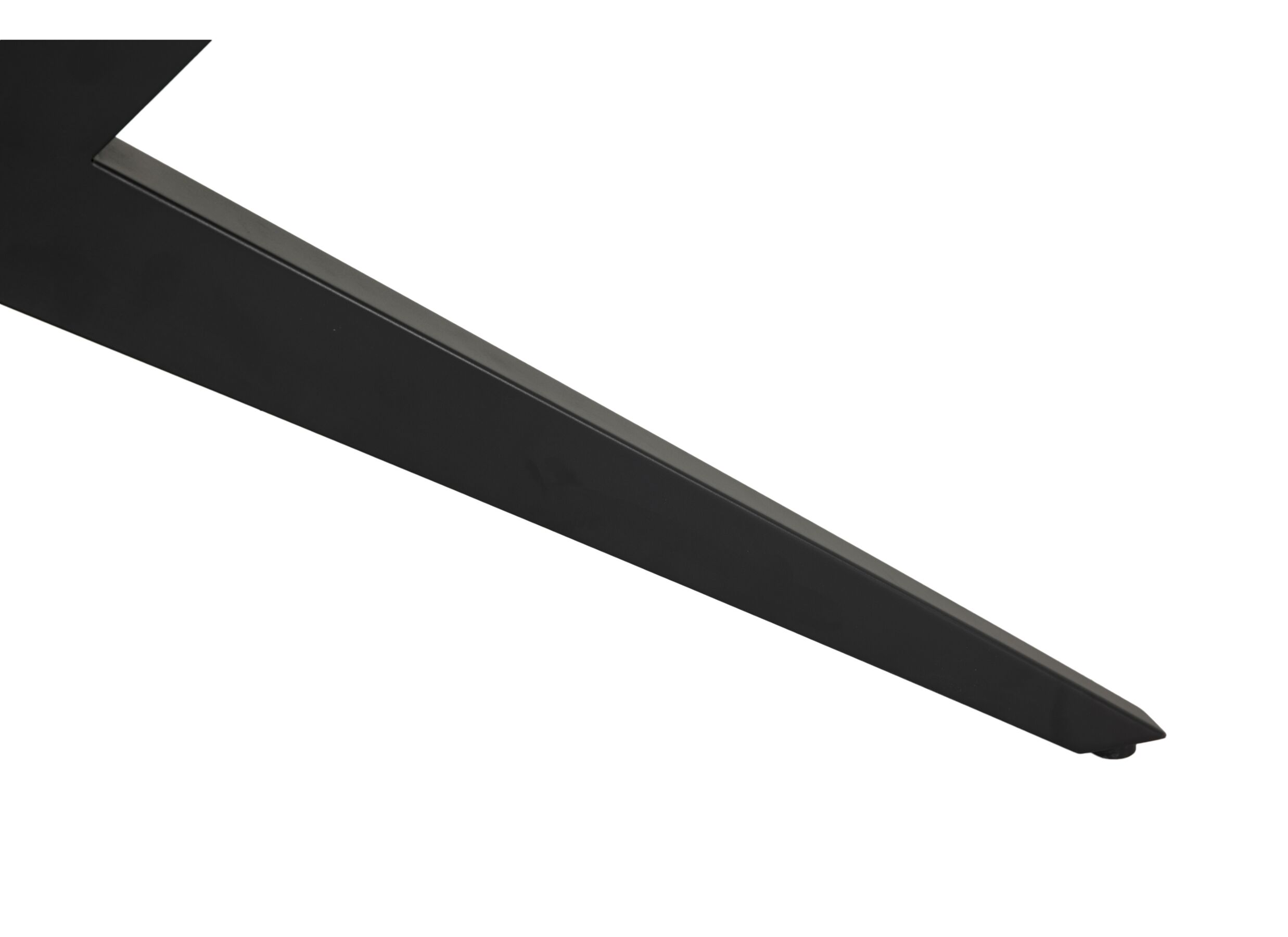 Detailfoto - Tafel Sapphire 180x90cm - MDF & metaal - donkergrijs