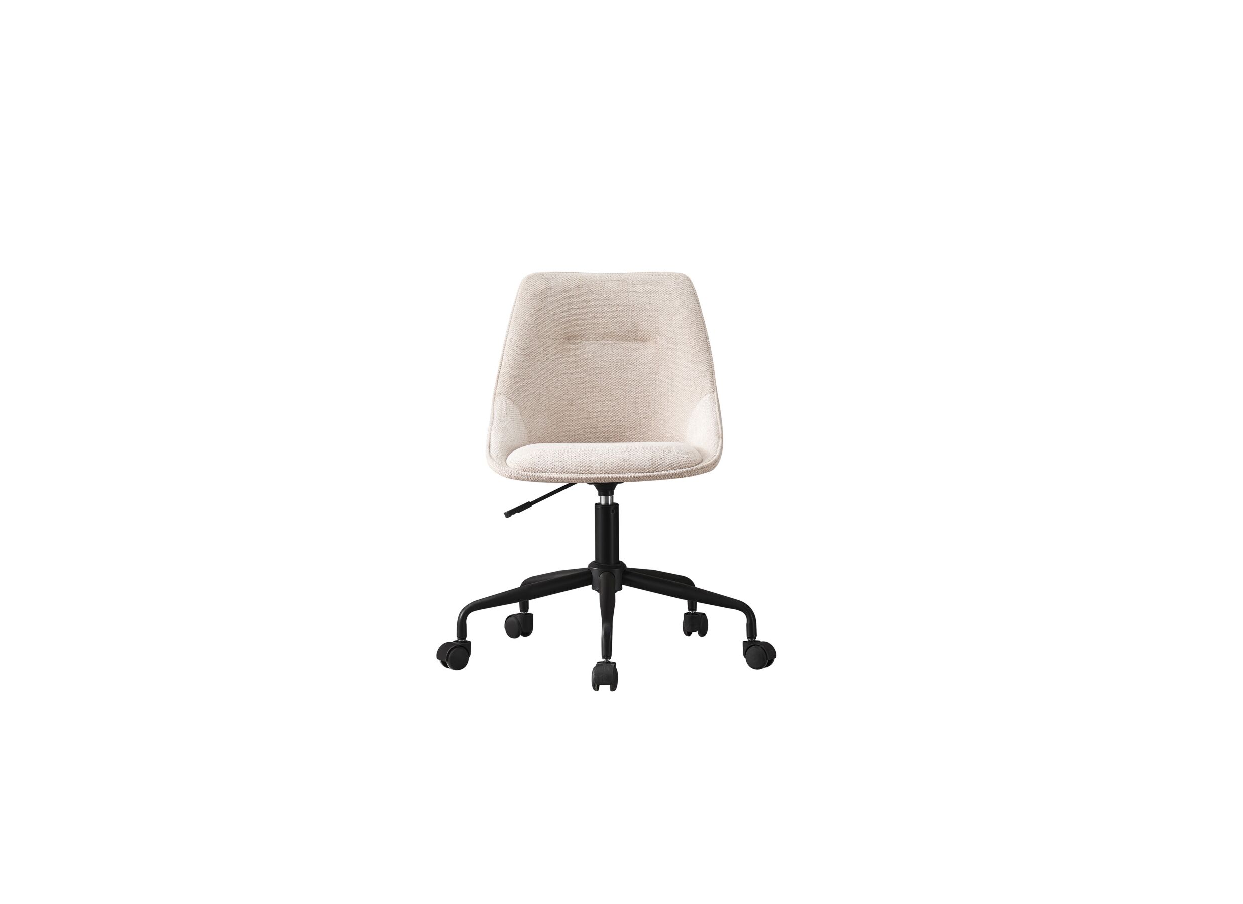 Chaise de bureau Apex 49x68x90cm - tissu - beige
