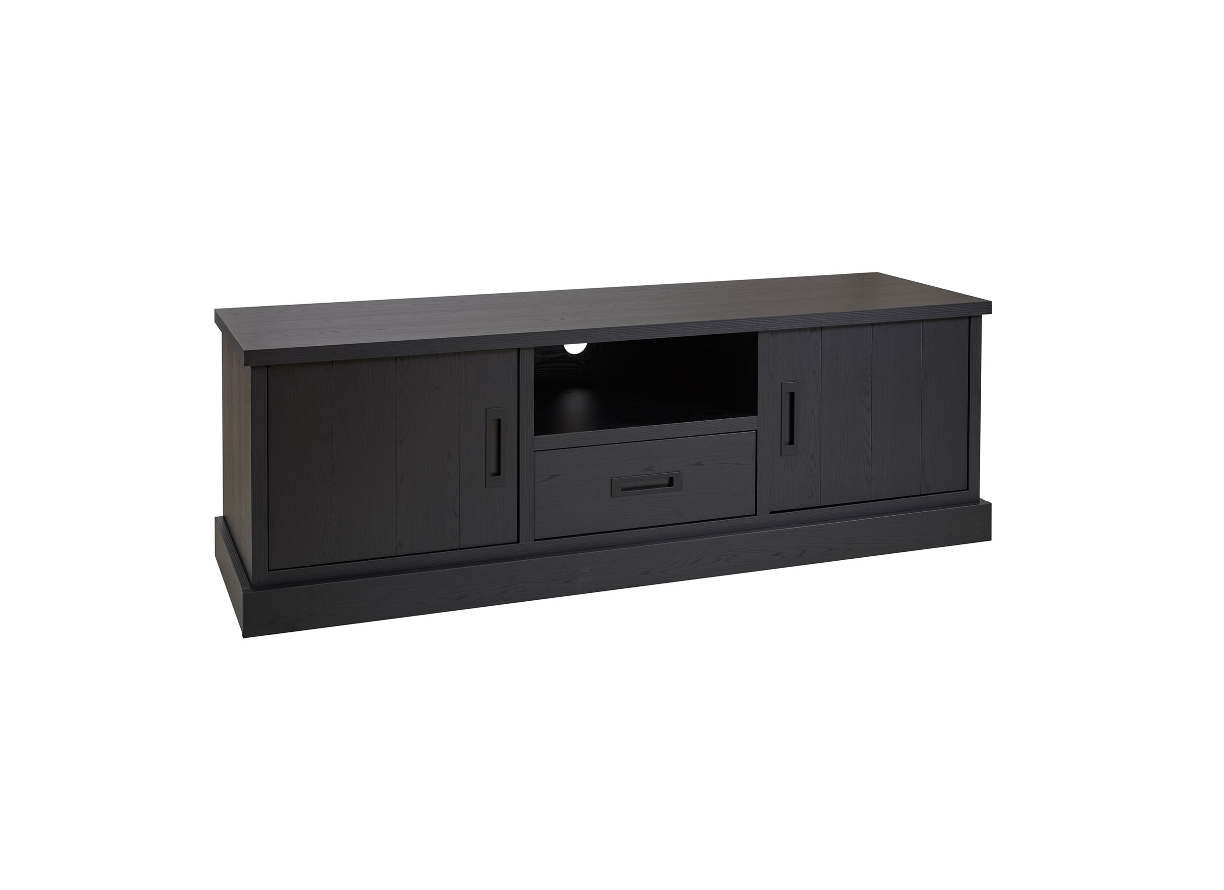 Meuble TV moderne Raphael noir 165 - Meuble TV Raphael 165,8cm - melamine - NOX