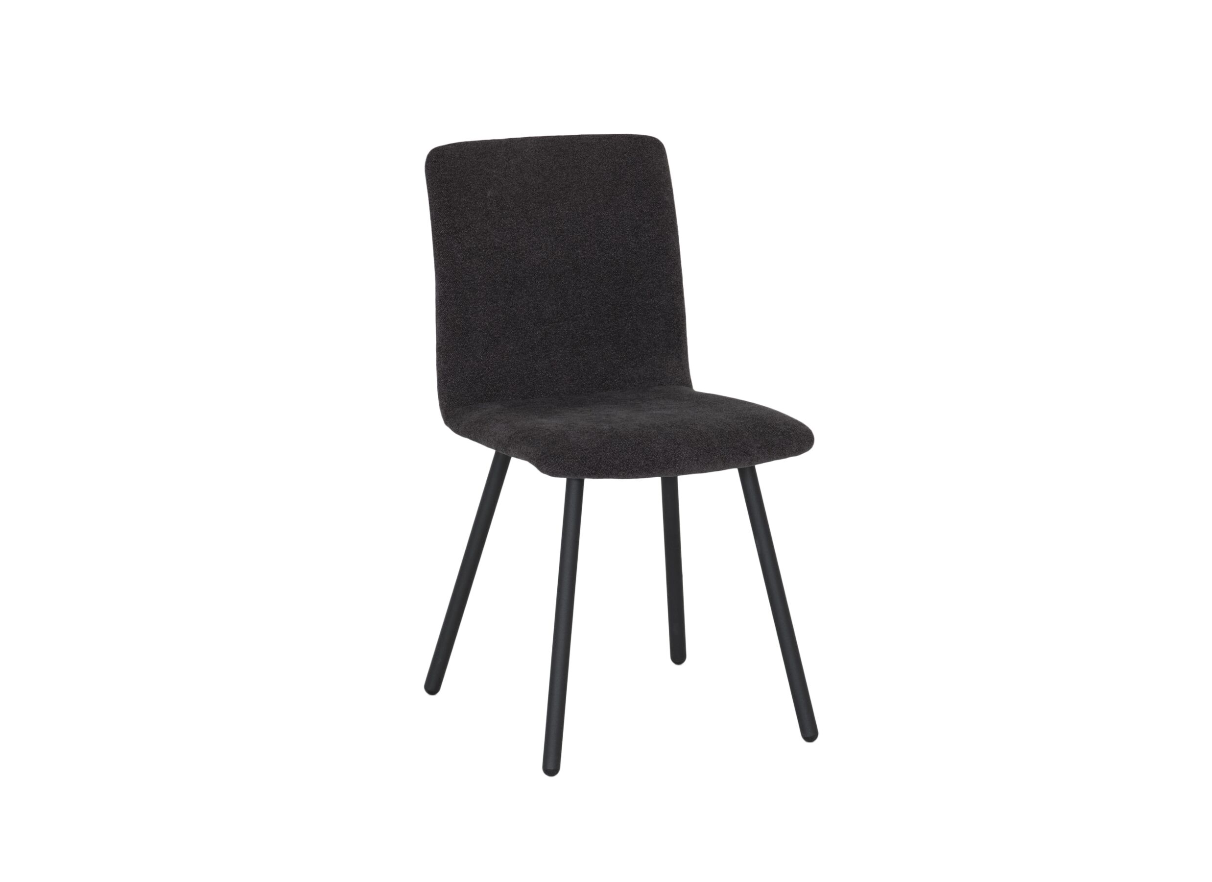 Stoel Pisa 44,5x55,5x82cm - metaal/polyestervezel -antraciet