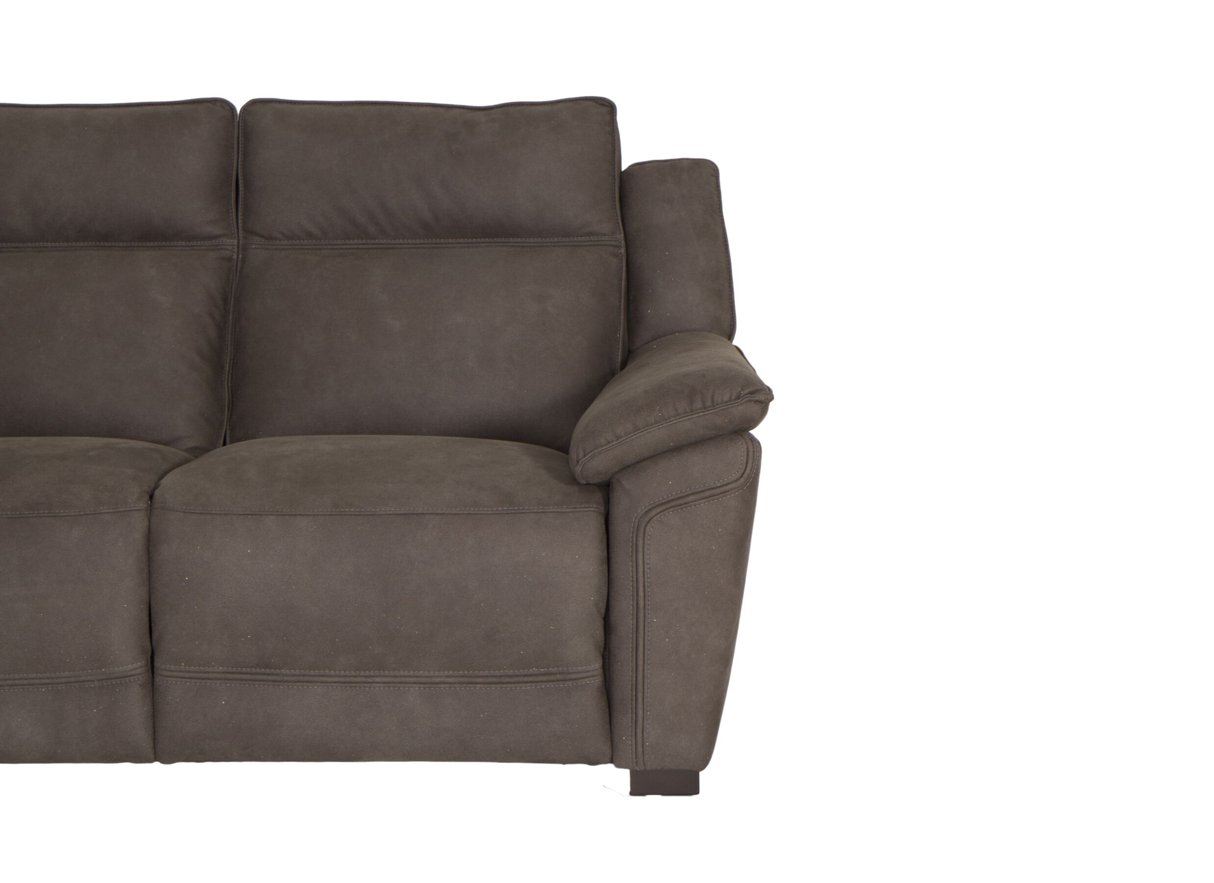 Zetel Globe 3+2-zit - stof - bruingrijs met 2 relaxen