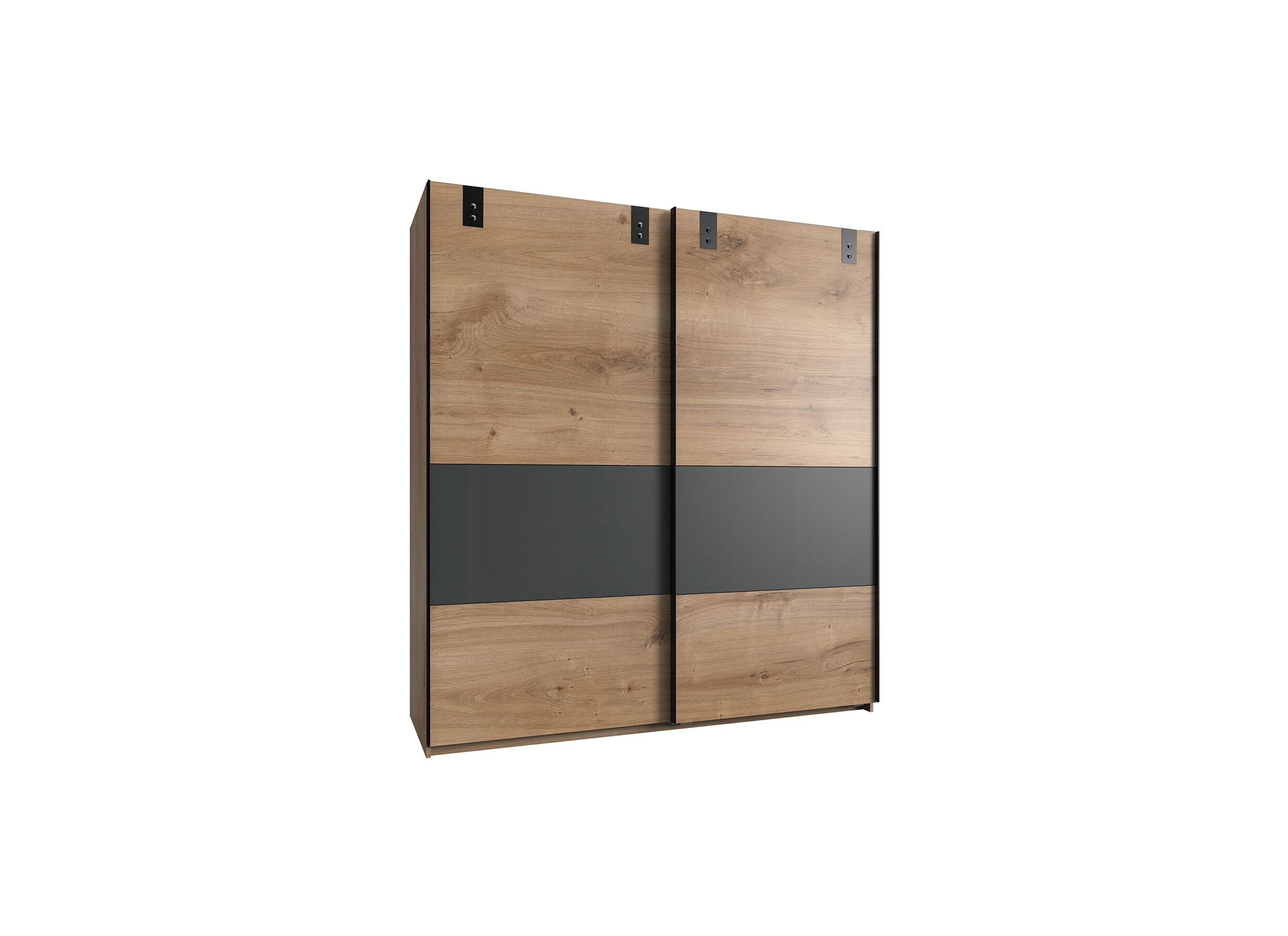 Armoire à portes coulissantes Dublin 135cm - Armoire à portes coulissantes Dublin 135cm - décor - graphite