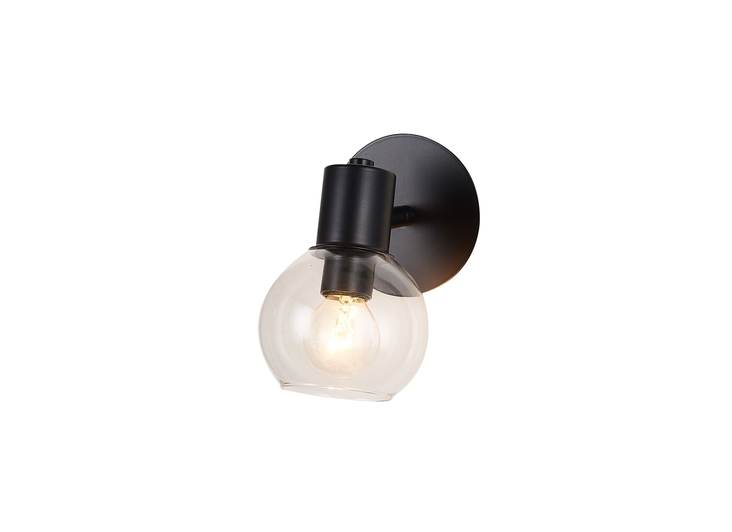 Wandlamp zwart 1x40W E14