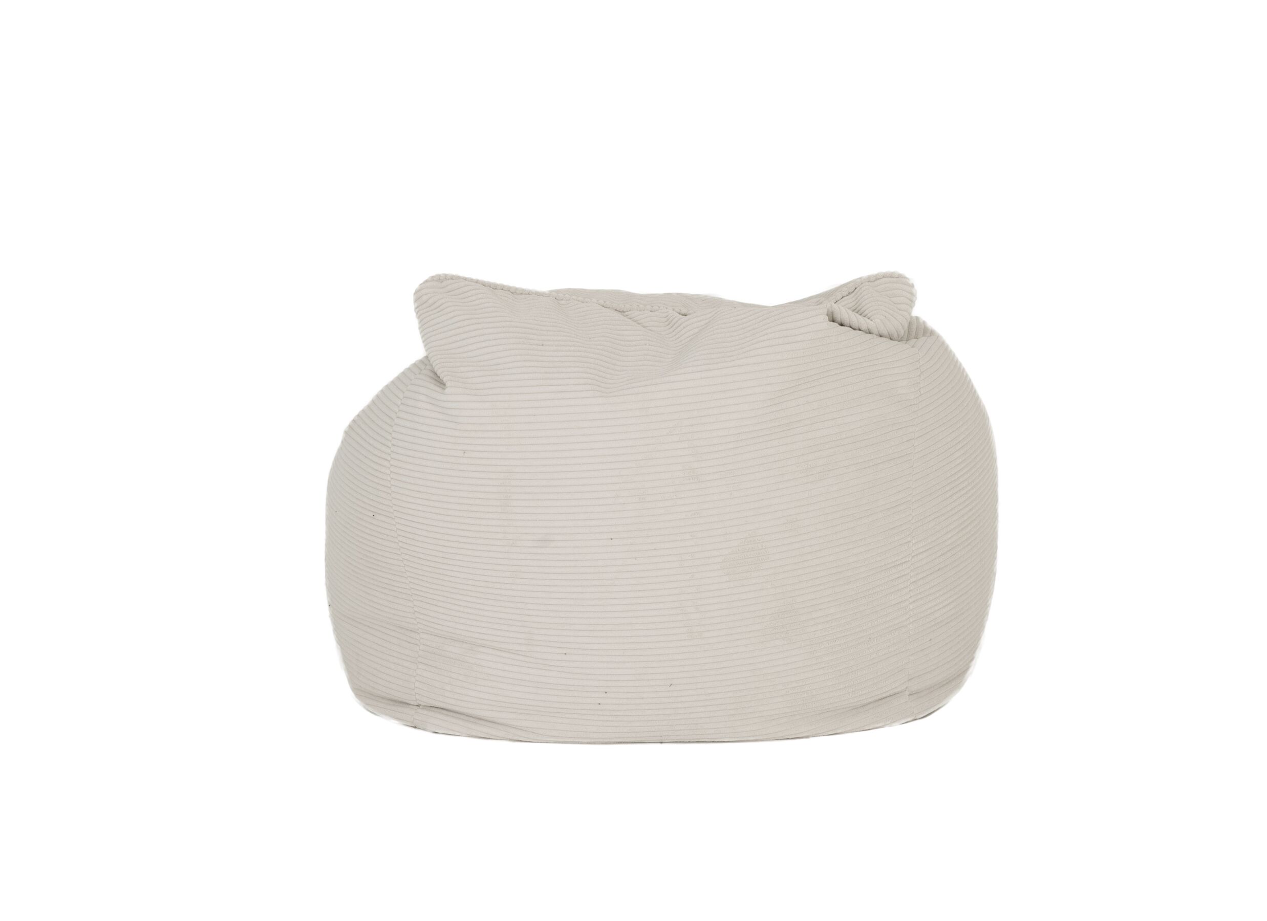 Aperçu - Pouf poire Norvik Poso tissu - ivoire