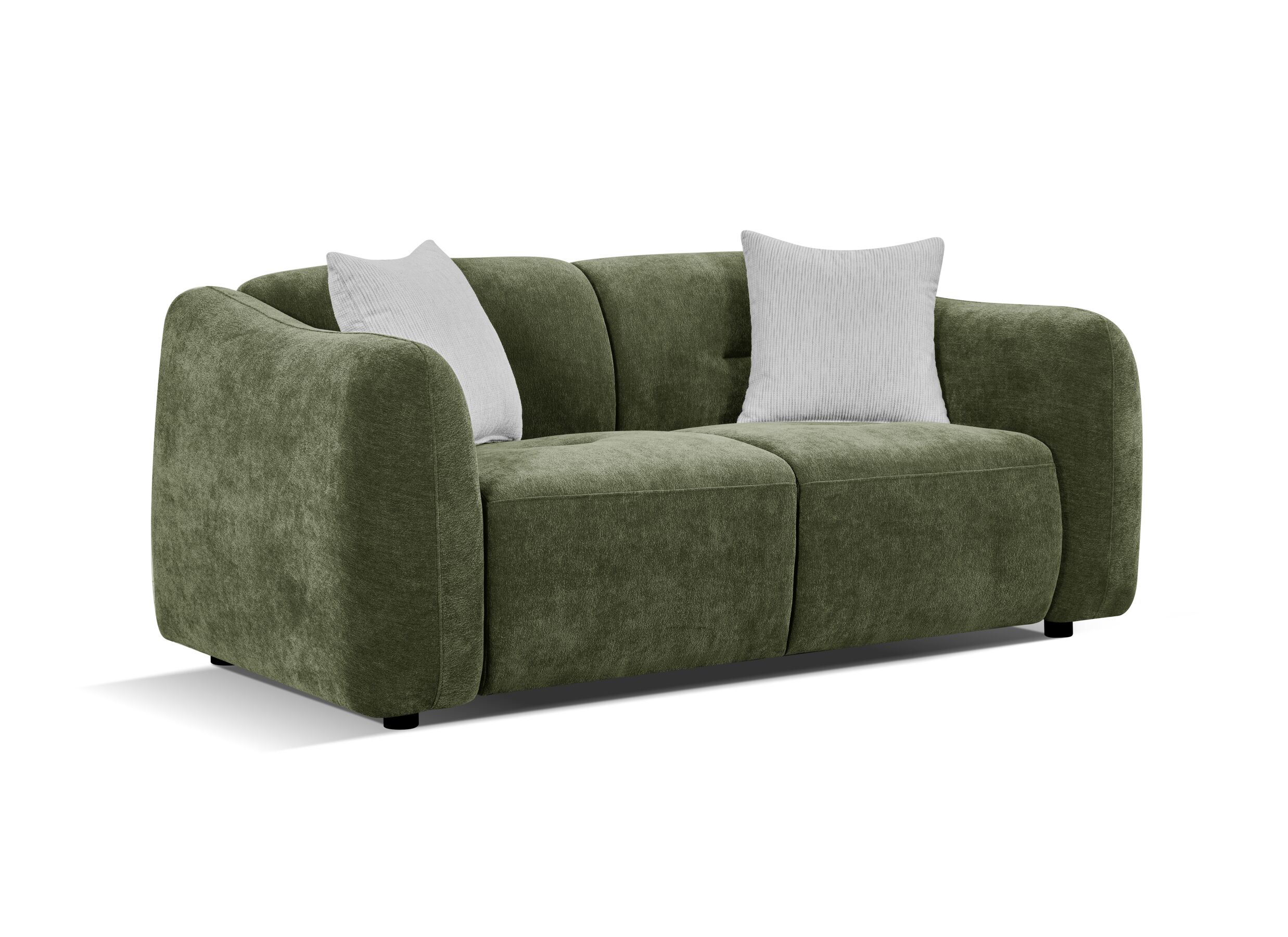 Plus Important - Canapé Olivera 2 places - fibre polyester - vert
