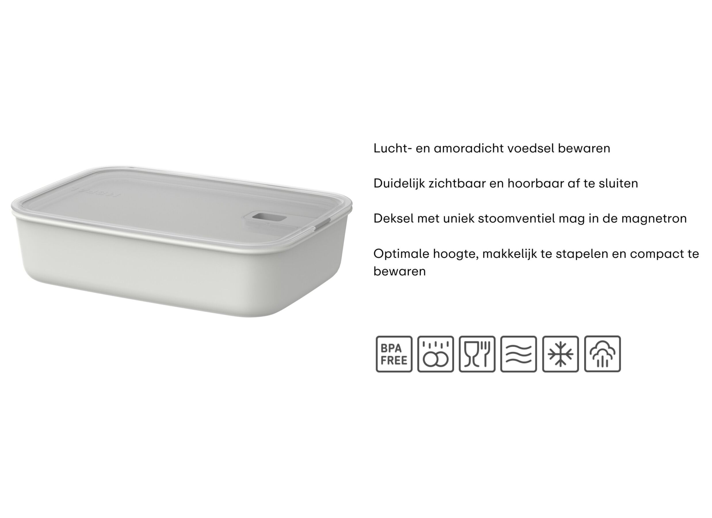 Opstelling - Bewaardoos Easyclip 2250ml Mepal