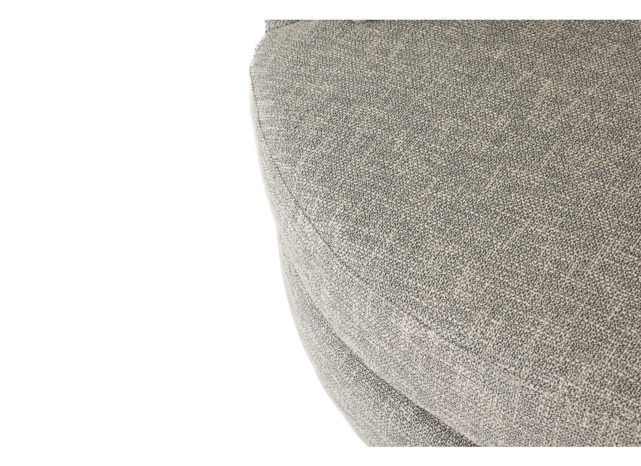 Draaifauteuil Nest 128x120x69cm - stof - beige/grijs