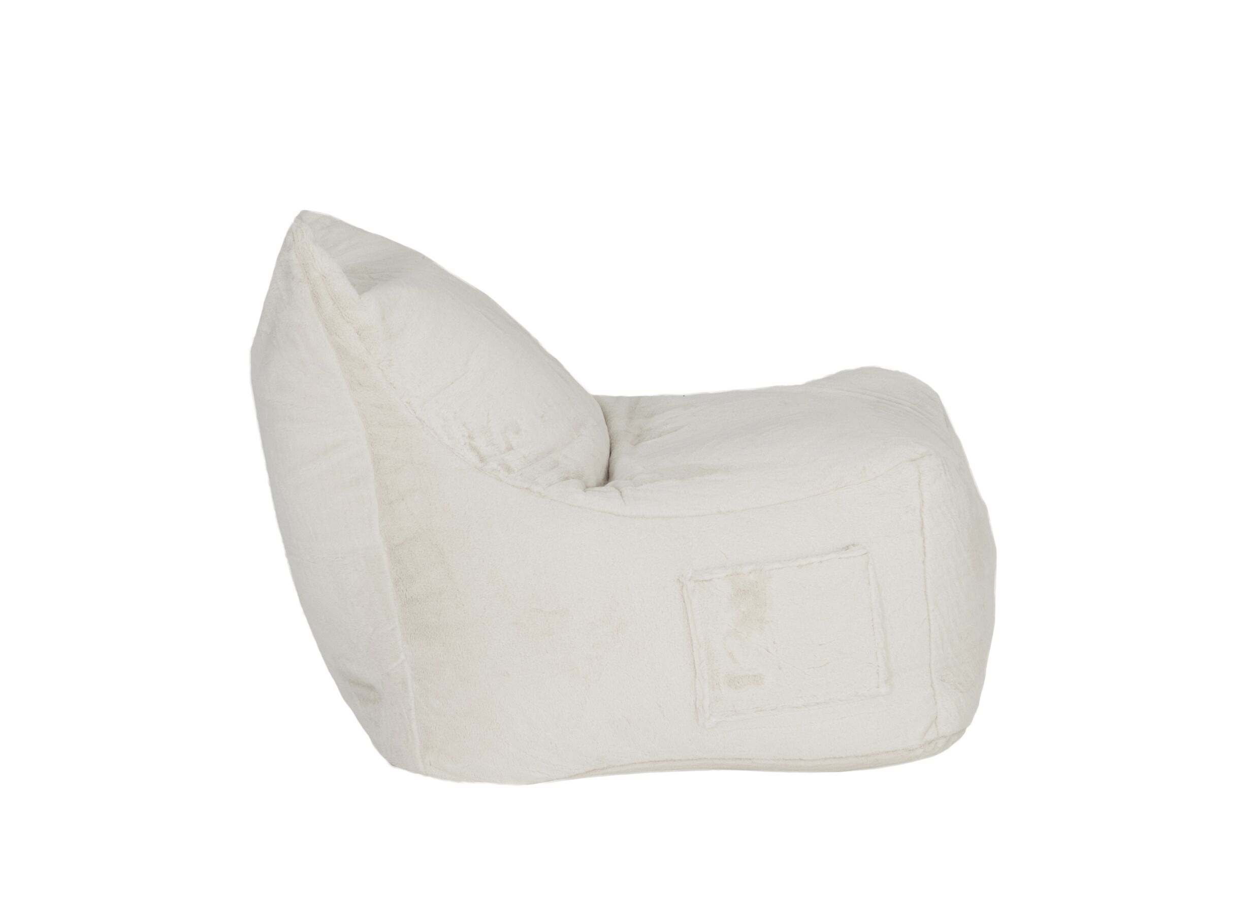 Aperçu - Pouf poire Karina tissu crème