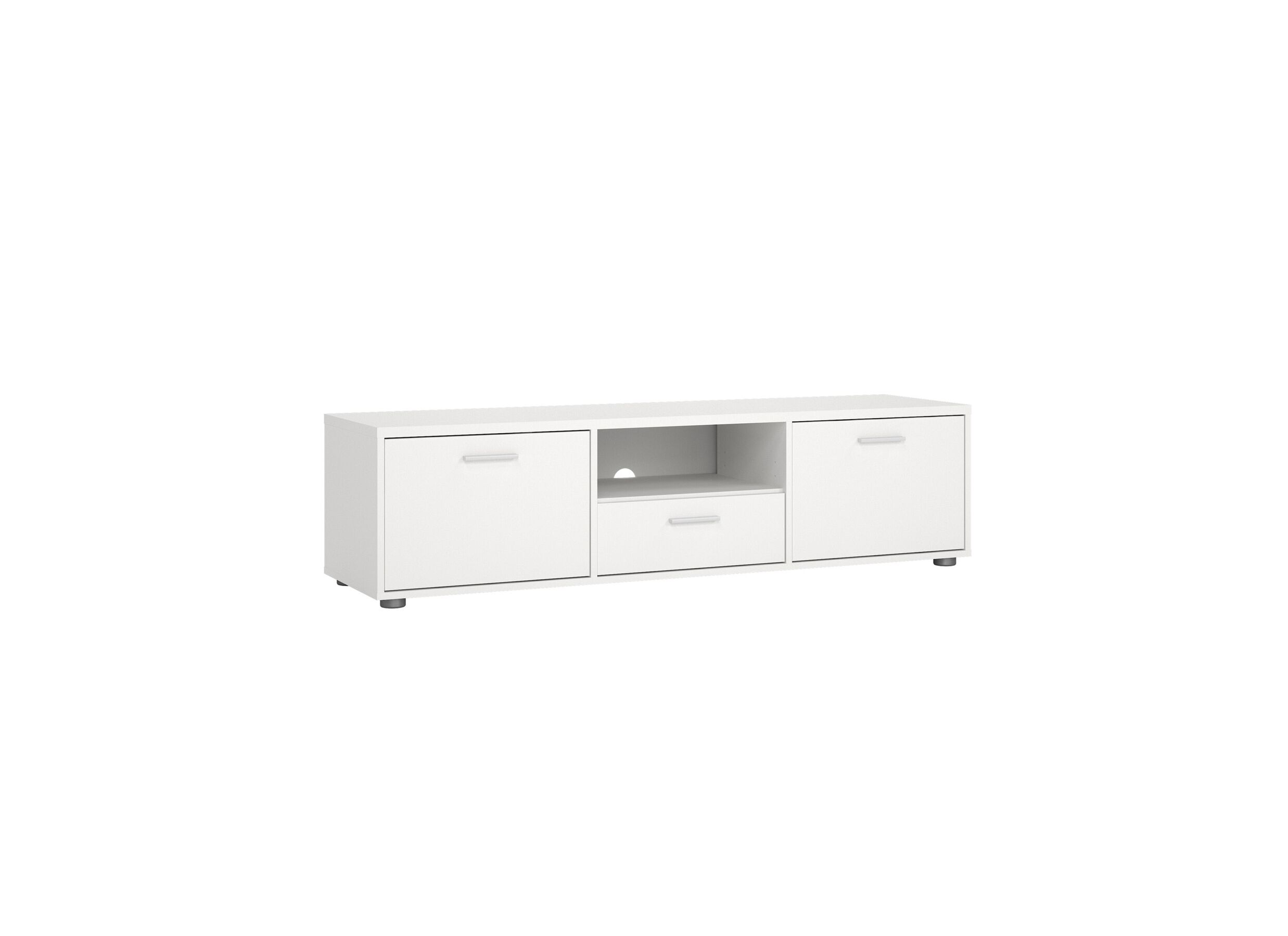 Meuble TV Media blanc 148cm - Meuble TV Media 148cm - film décoratif - blanc