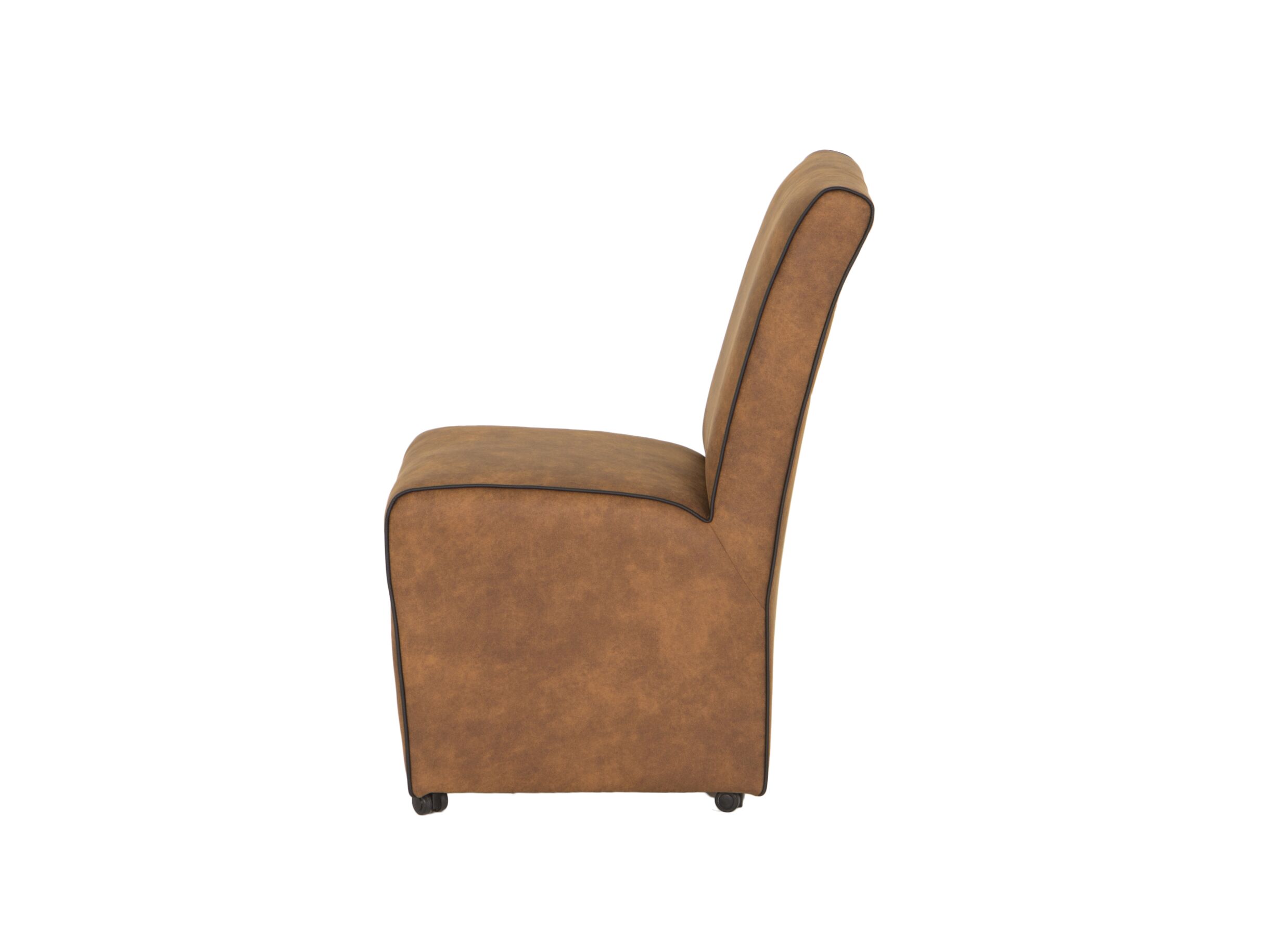 Stoel Cowboy 51x60x95cm - microvezel - cognac preston