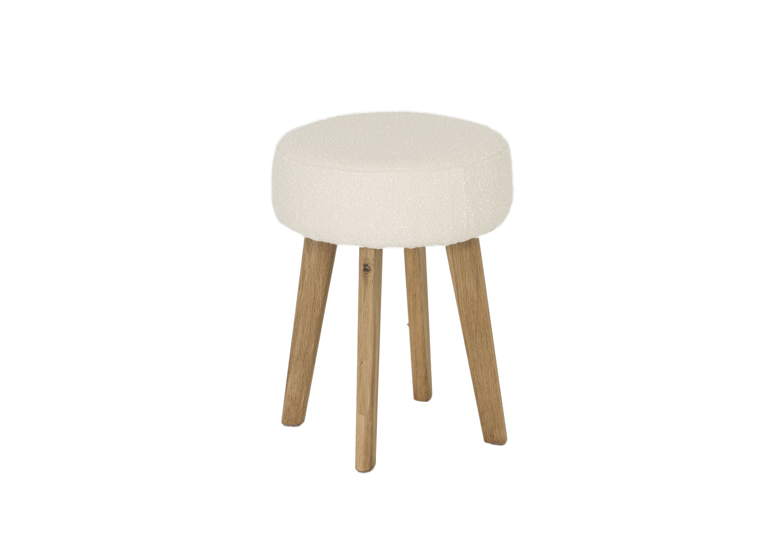Plus Important - Pouf Gimli Ø35cm - tissu - blanc