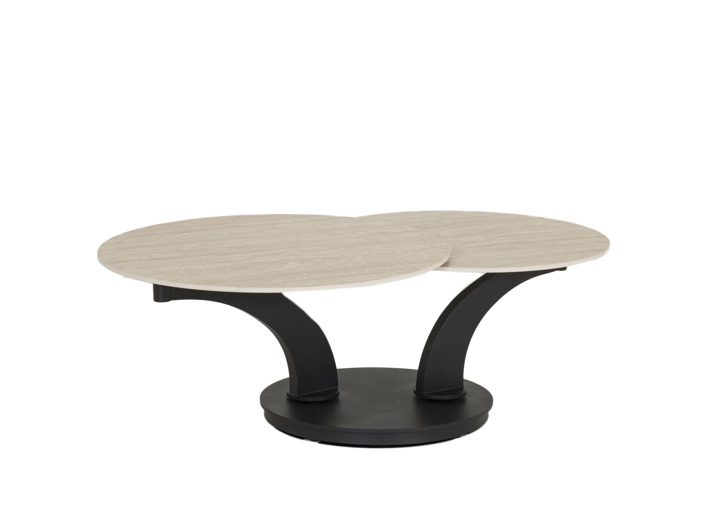 Plus Important - Table basse Caldera 129/80x80x43,5cm - MDF - naturel