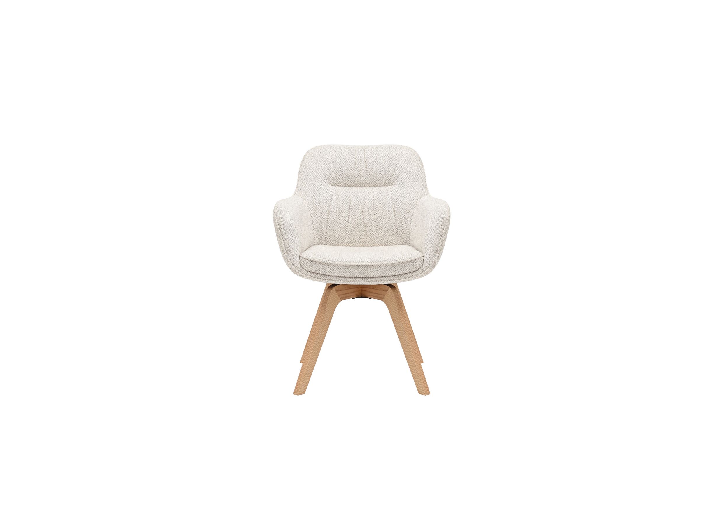 Aperçu - Chaise coque Tristan 63x62,5x86,5cm - fibre polyester - beige