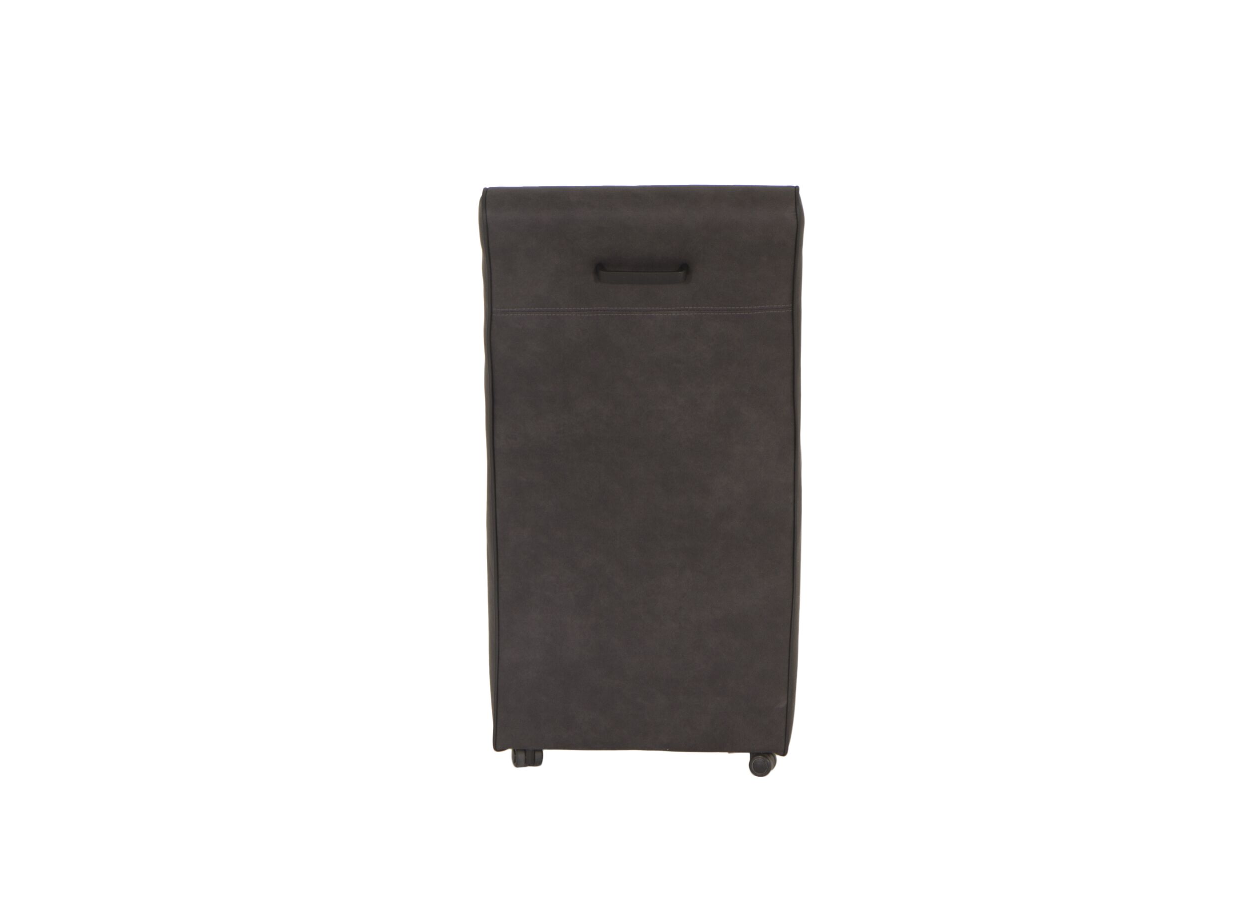 Chaise Cowboy 51x60x95cm - microfibre - noir preston