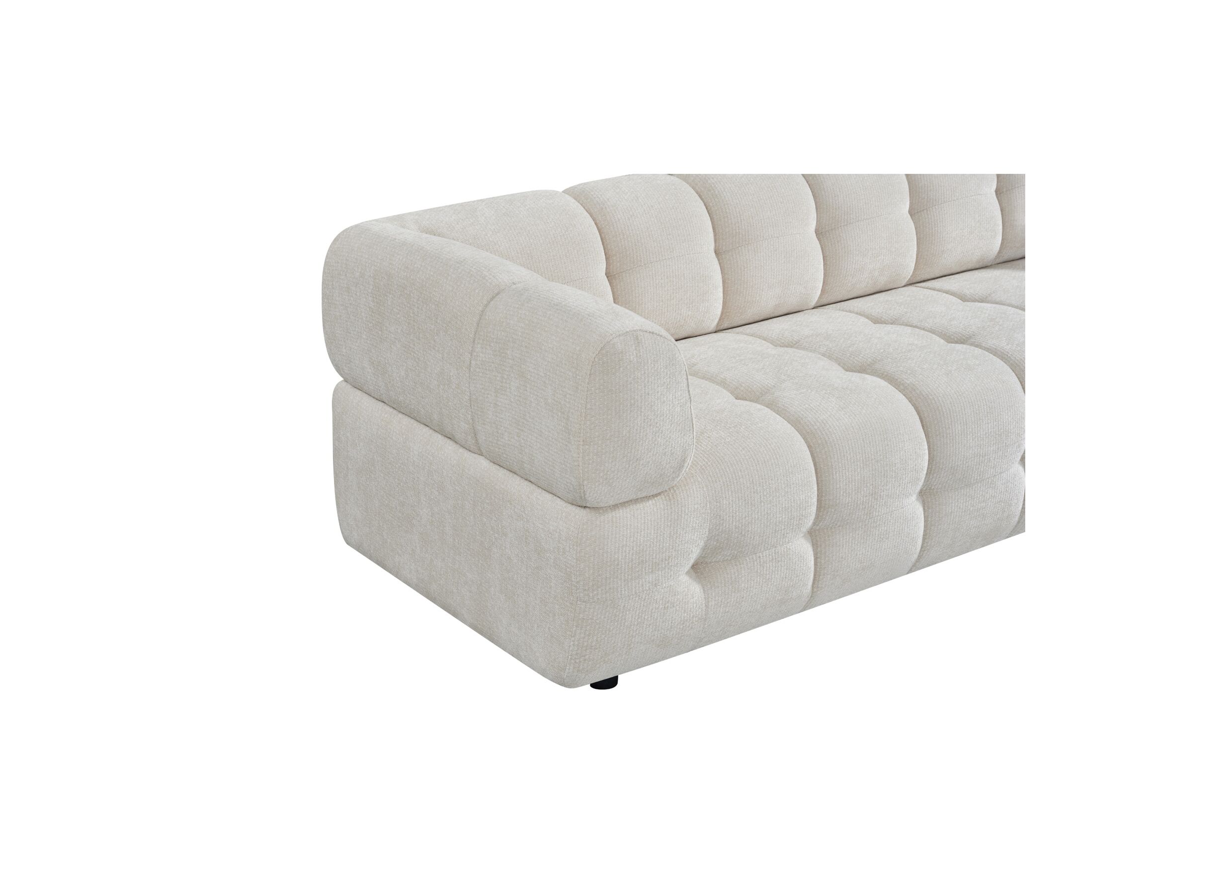 Detailfoto - Zetel Tortuga 3-zit - polyestervezel - beige