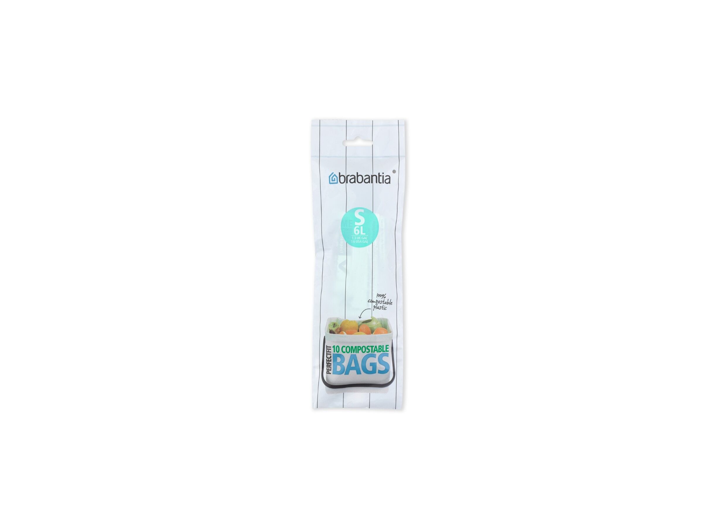 Sac poubelle Brabantia 6L taille S 10 pièces biodégradable - Sac poubelle Brabantia 6L taille S 10 pièces biodégradable