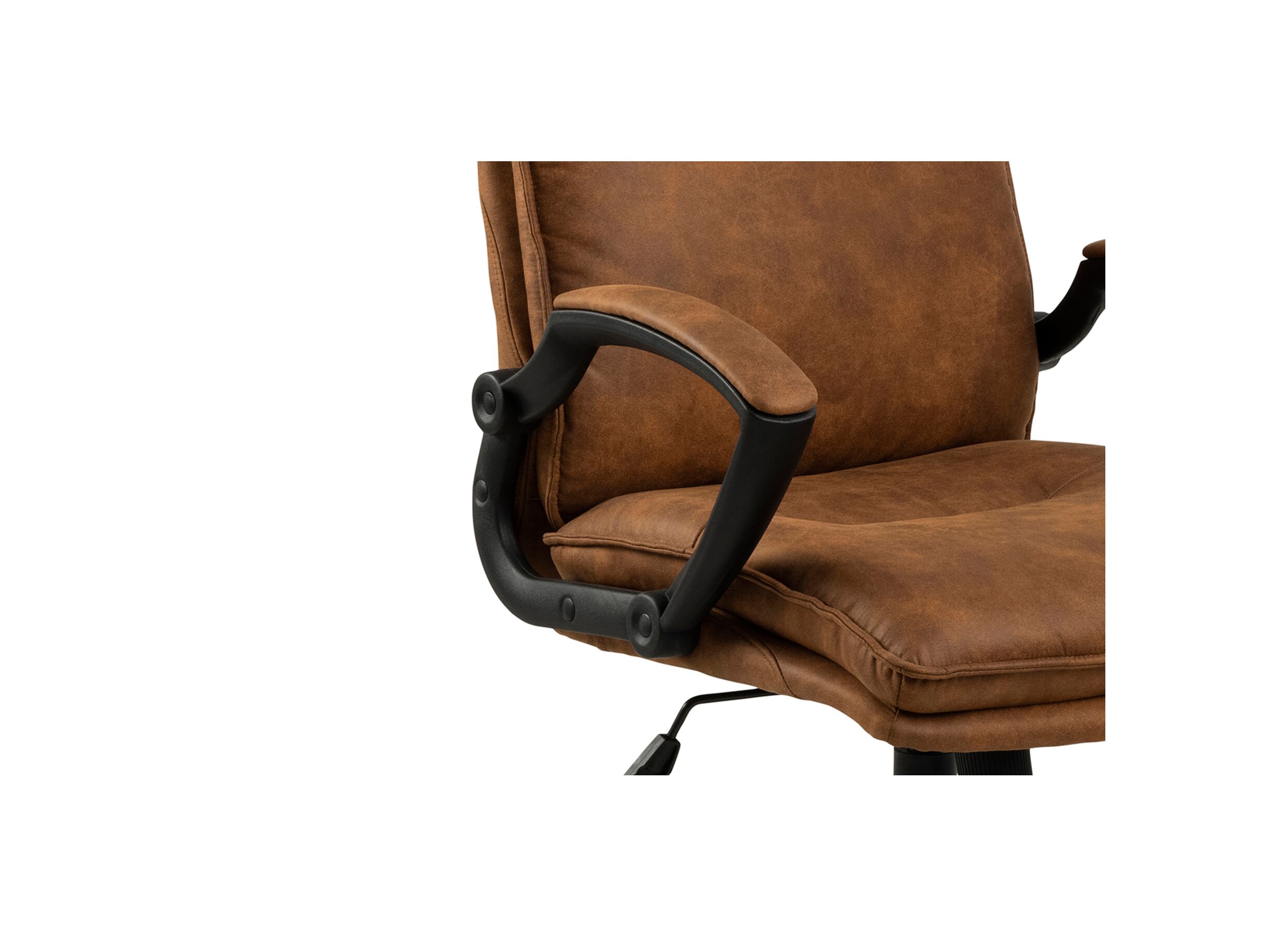 Chaise de bureau 69,5x67x115cm - tissu - camel