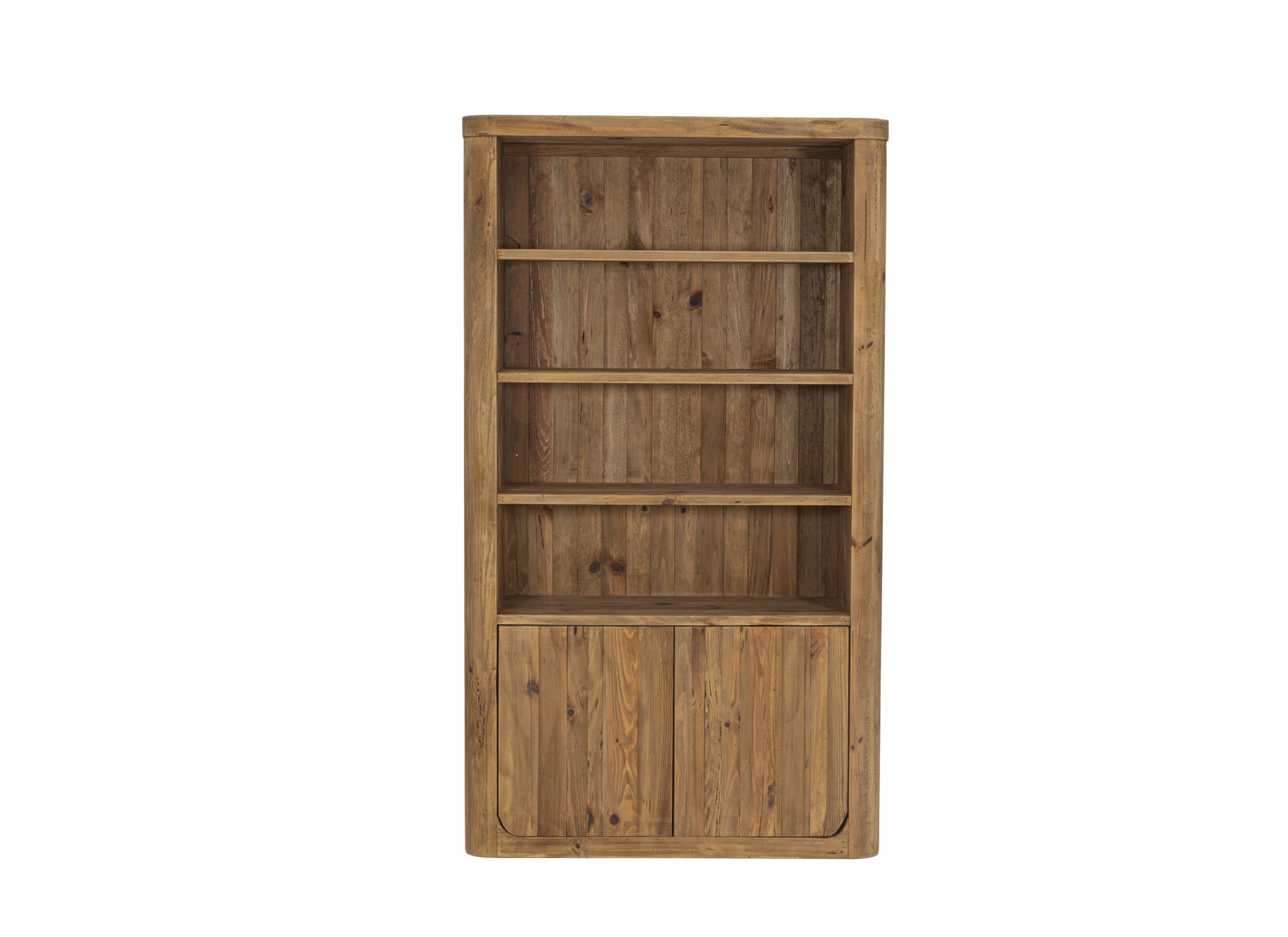 Aperçu - Bibliothèque Cattaneo 120x45x210cm - bois de pin recyclé - naturel