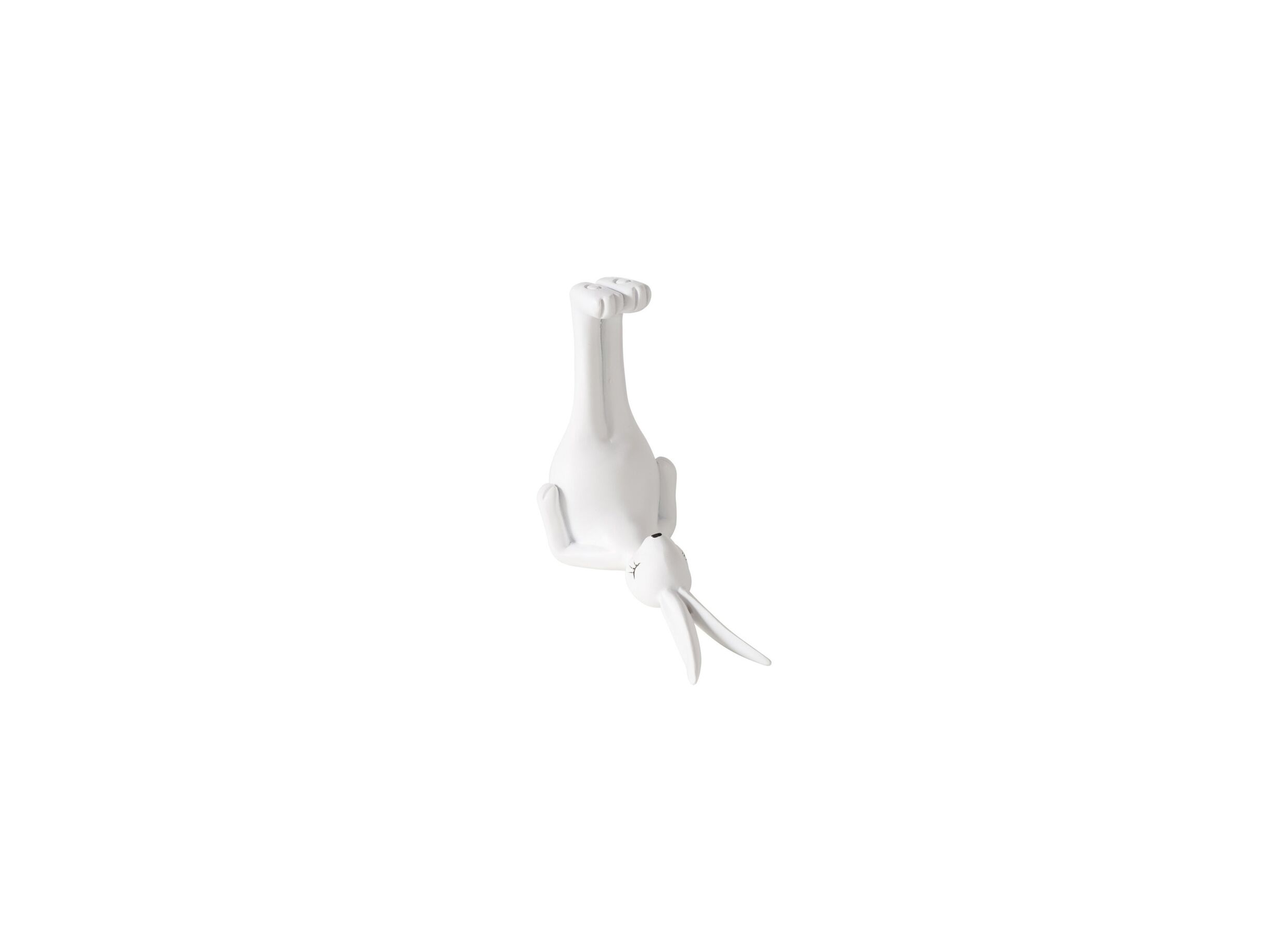 Aperçu - Figurine Yoga Lièvre H13cm - polystone - blanc mat